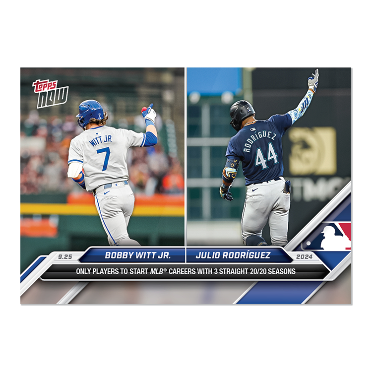 2024 Topps Now #755 Bobby Witt Jr./Julio Rodríguez
