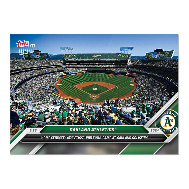 2024 Topps Now #760 Oakland Athletics