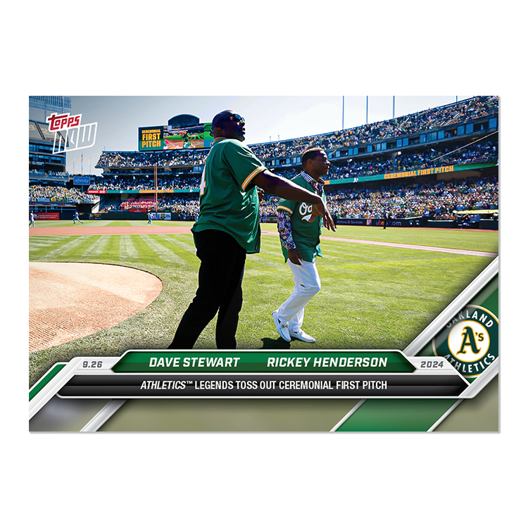 2024 Topps Now #761 Rickey Henderson/Dave Stewart