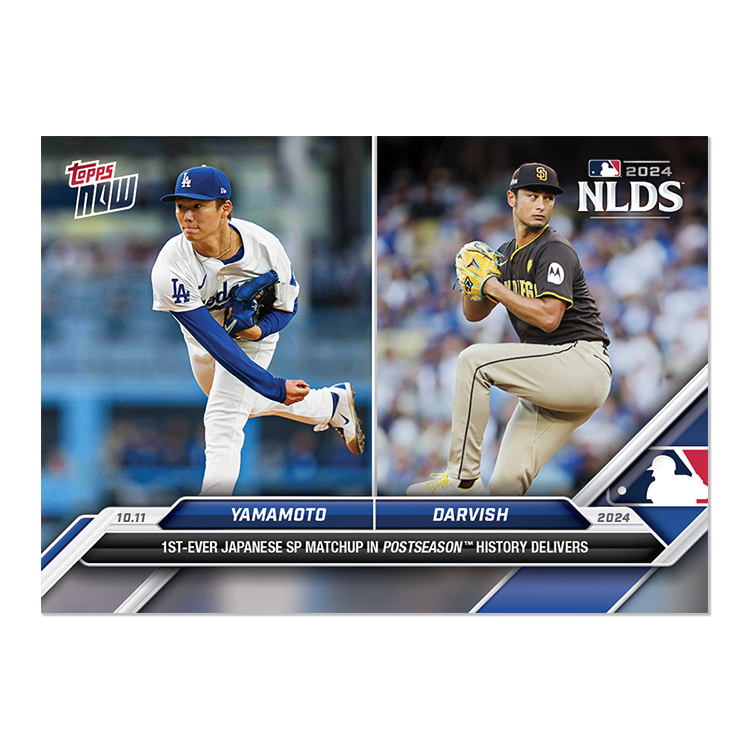 2024 Topps Now #825 Yoshinobu Yamamoto/Yu Darvish