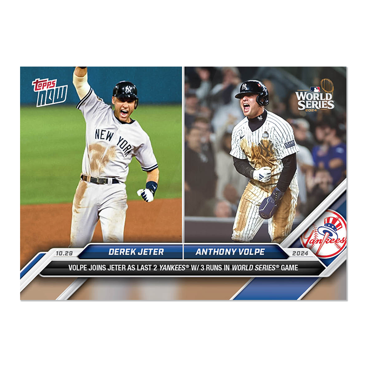 2024 Topps Now #878 Derek Jeter/Anthony Volpe