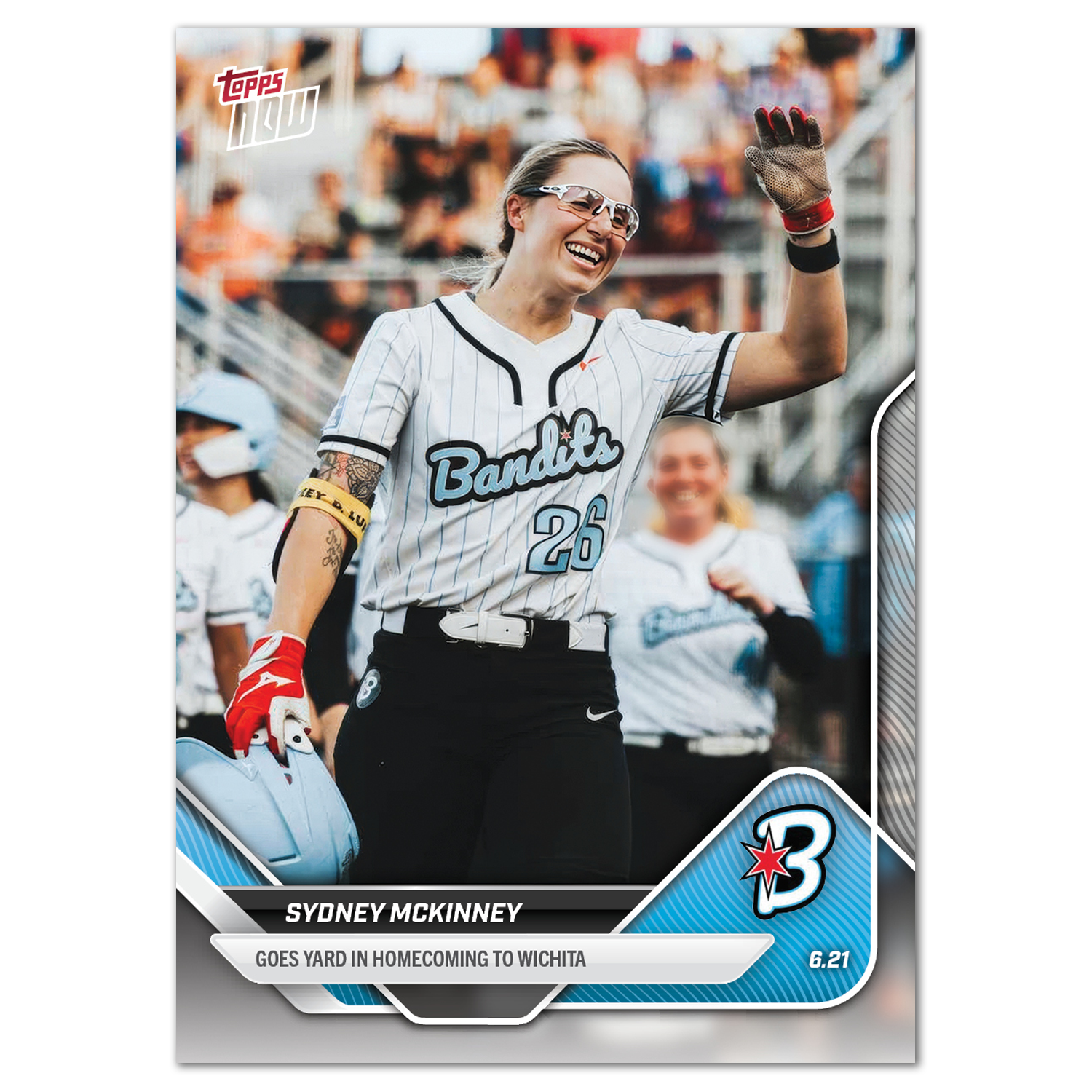 2025 AUSL Topps NOW card 11 featuring Sydney McKinney