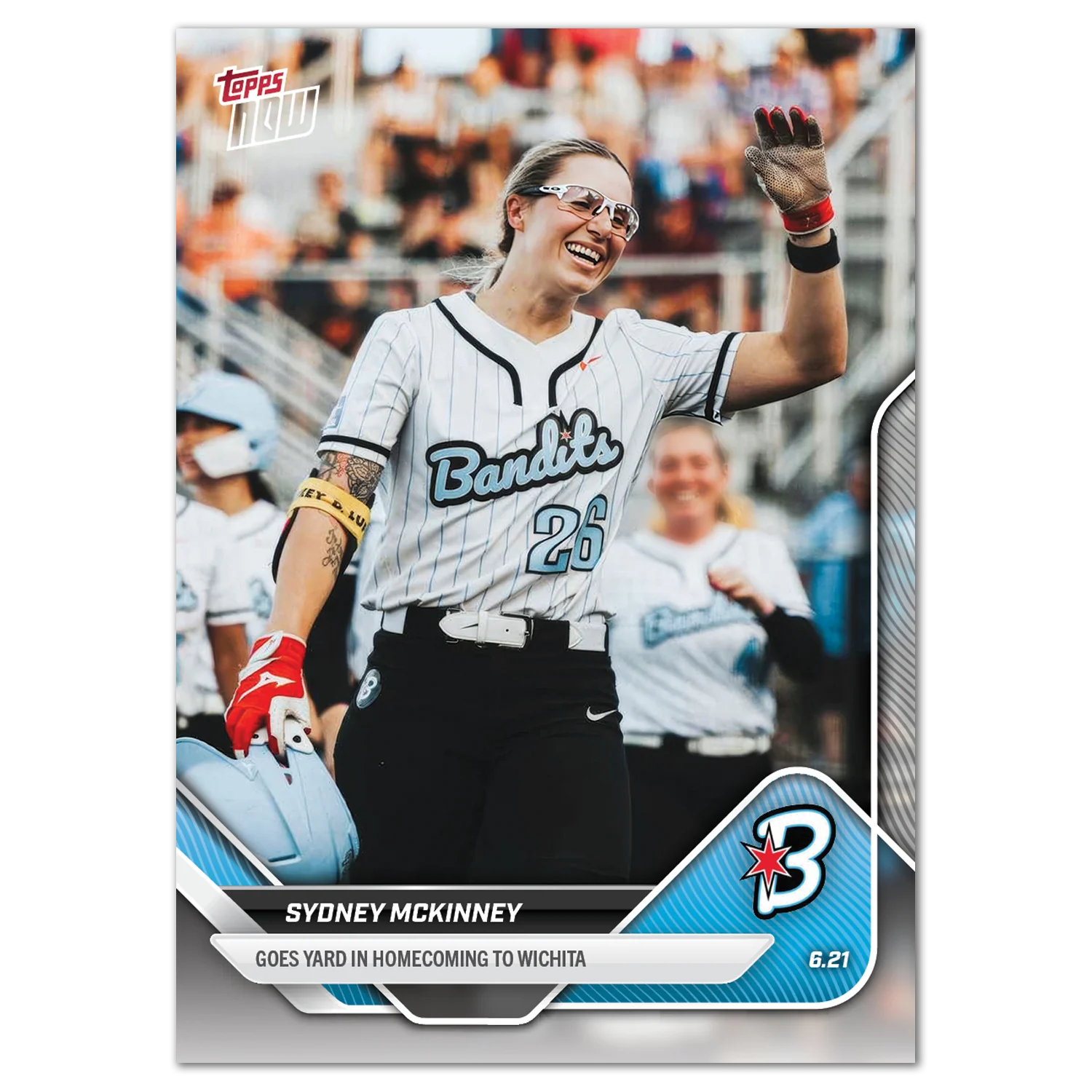 2025 AUSL Topps NOW card 11 featuring Sydney McKinney