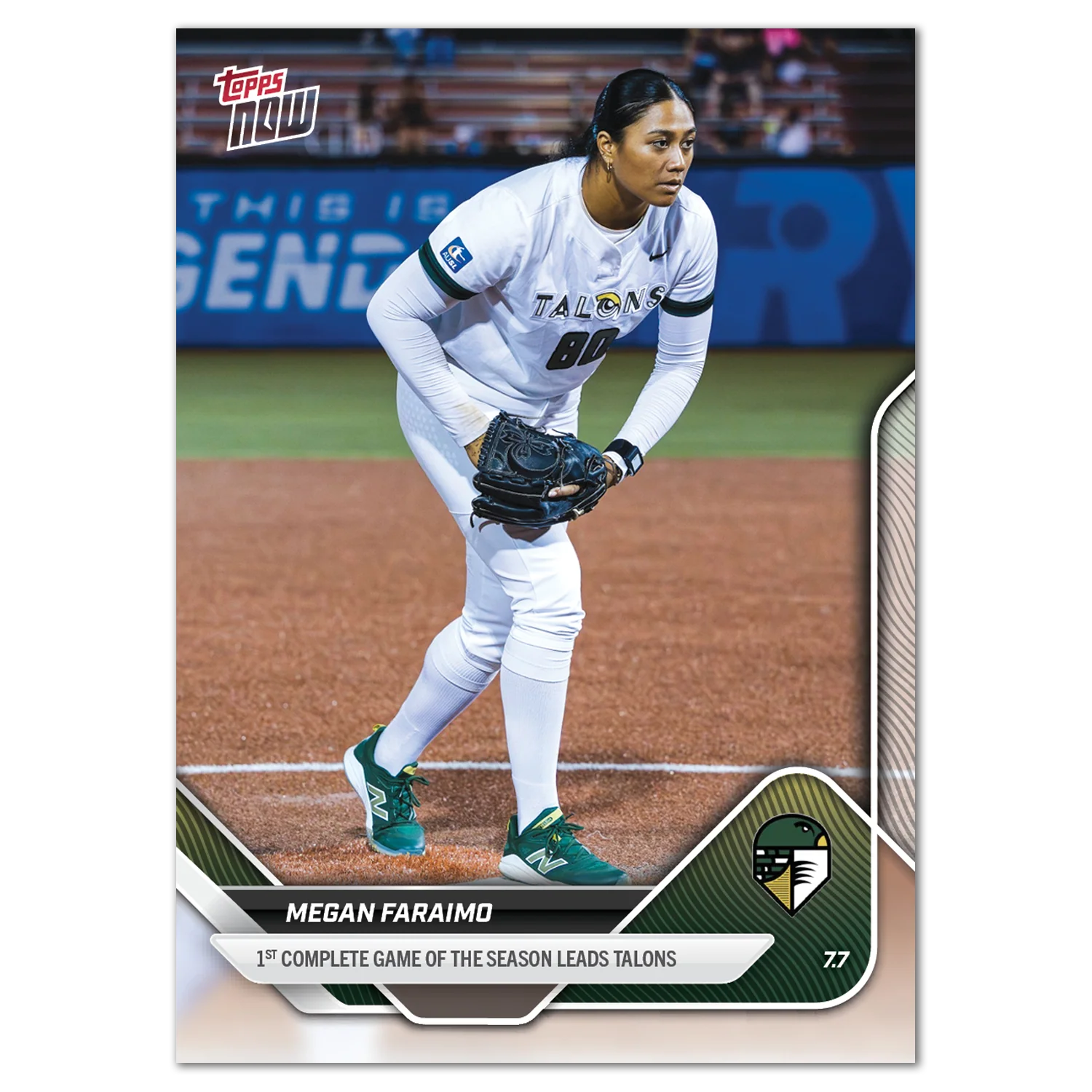 2025 AUSL Topps NOW card 13 featuring Megan Faraimo