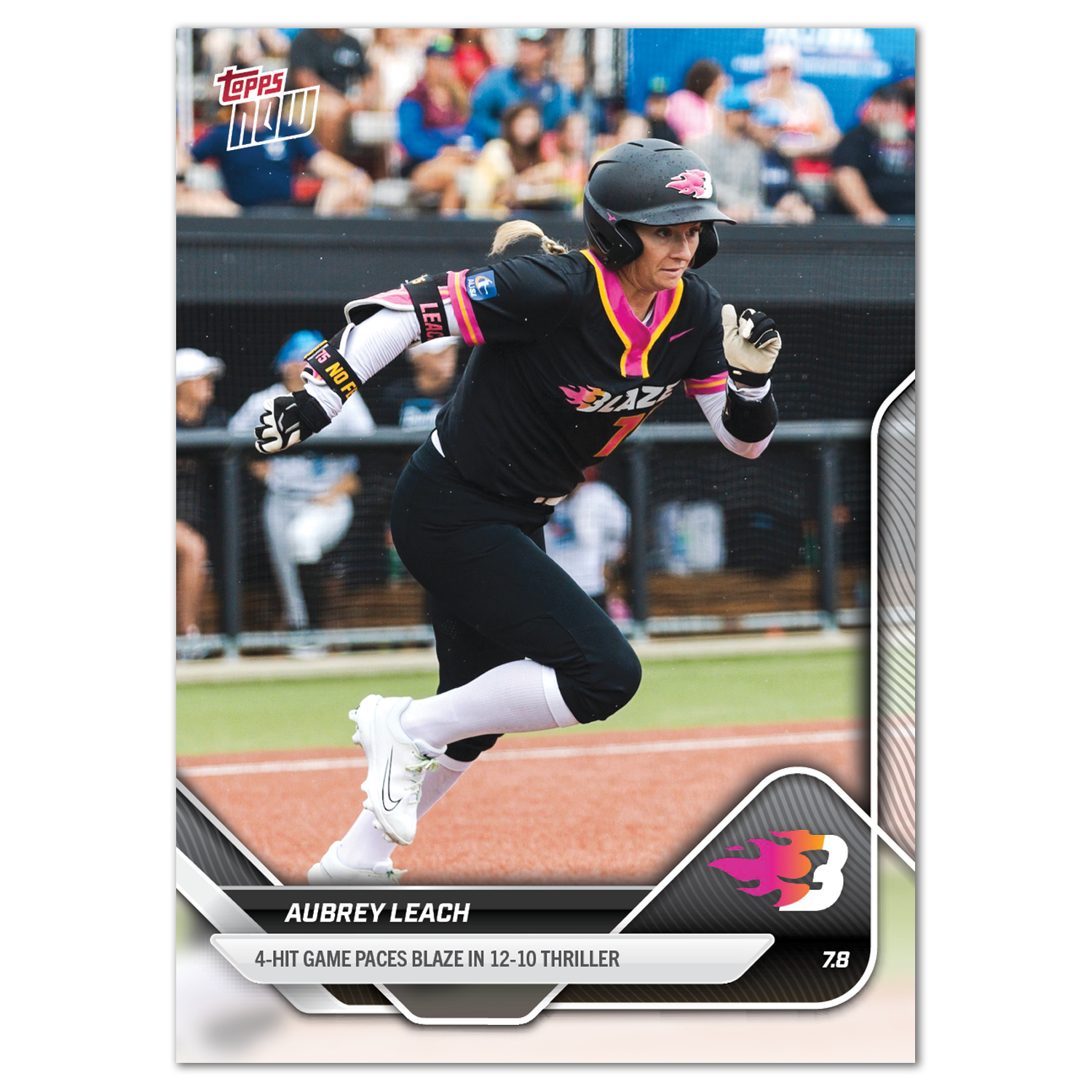 2025 AUSL Topps NOW card 14 featuring Aubrey Leach