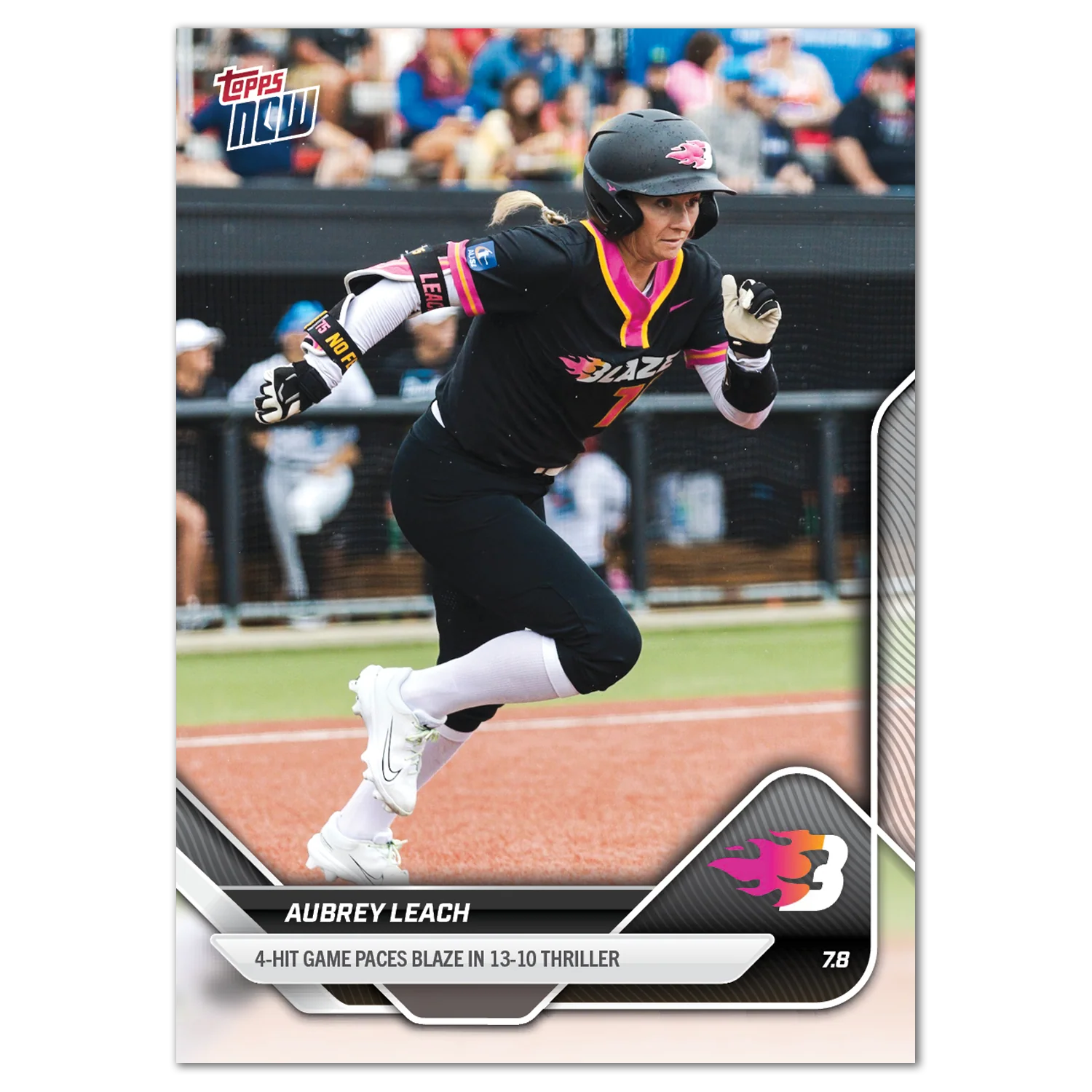 2025 AUSL Topps NOW card 14 featuring Aubrey Leach