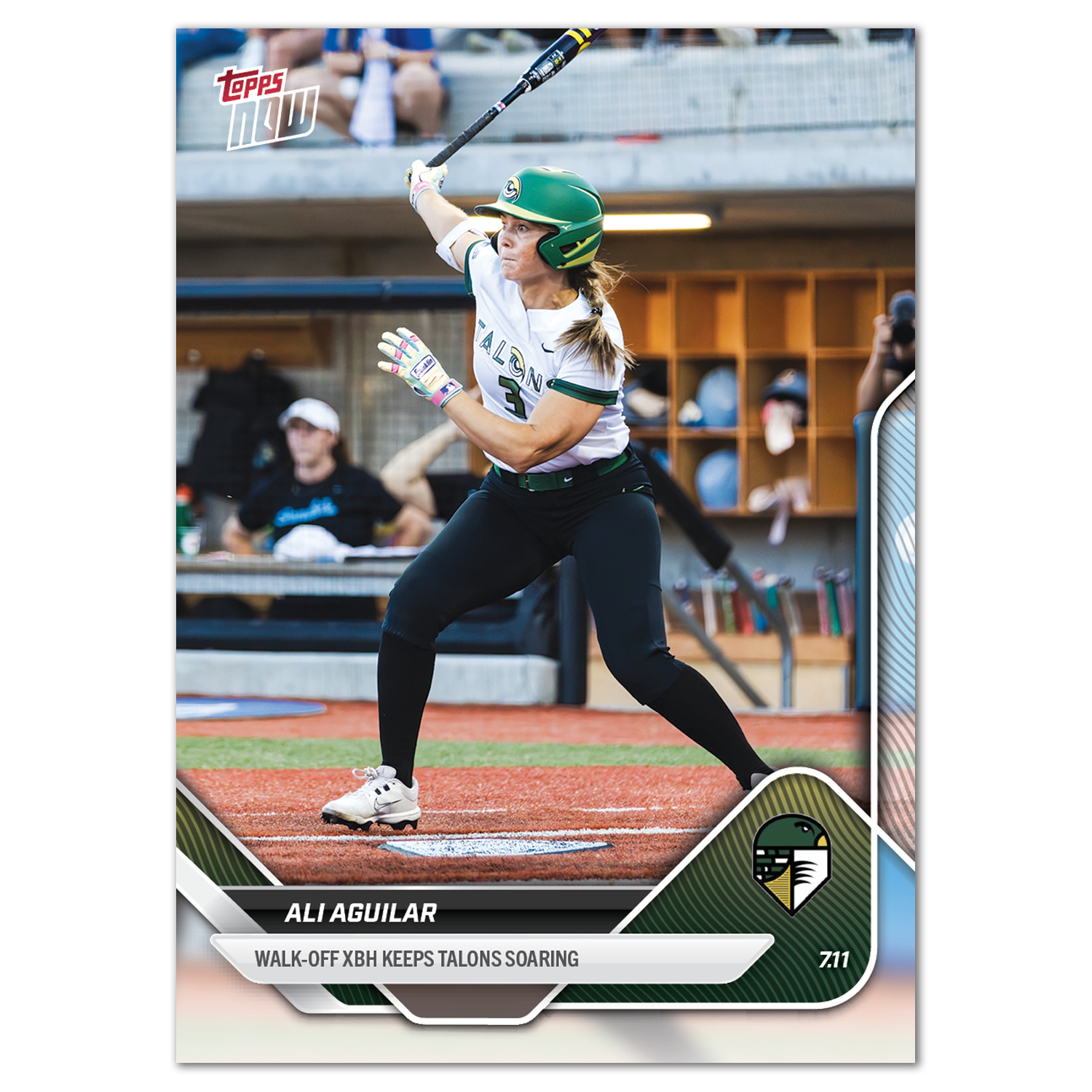 2025 AUSL Topps NOW card 16 featuring Ali Aguilar