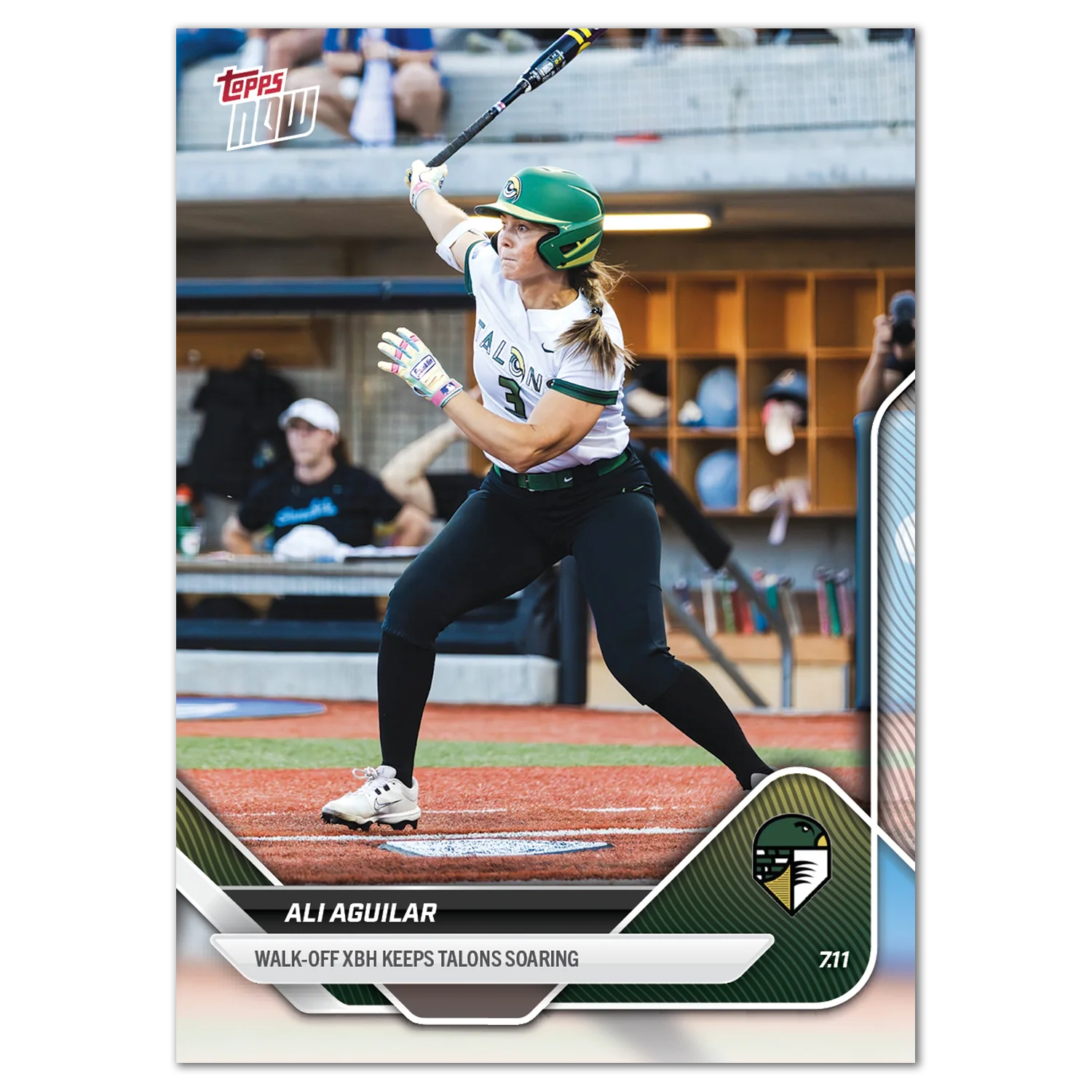 2025 AUSL Topps NOW card 16 featuring Ali Aguilar
