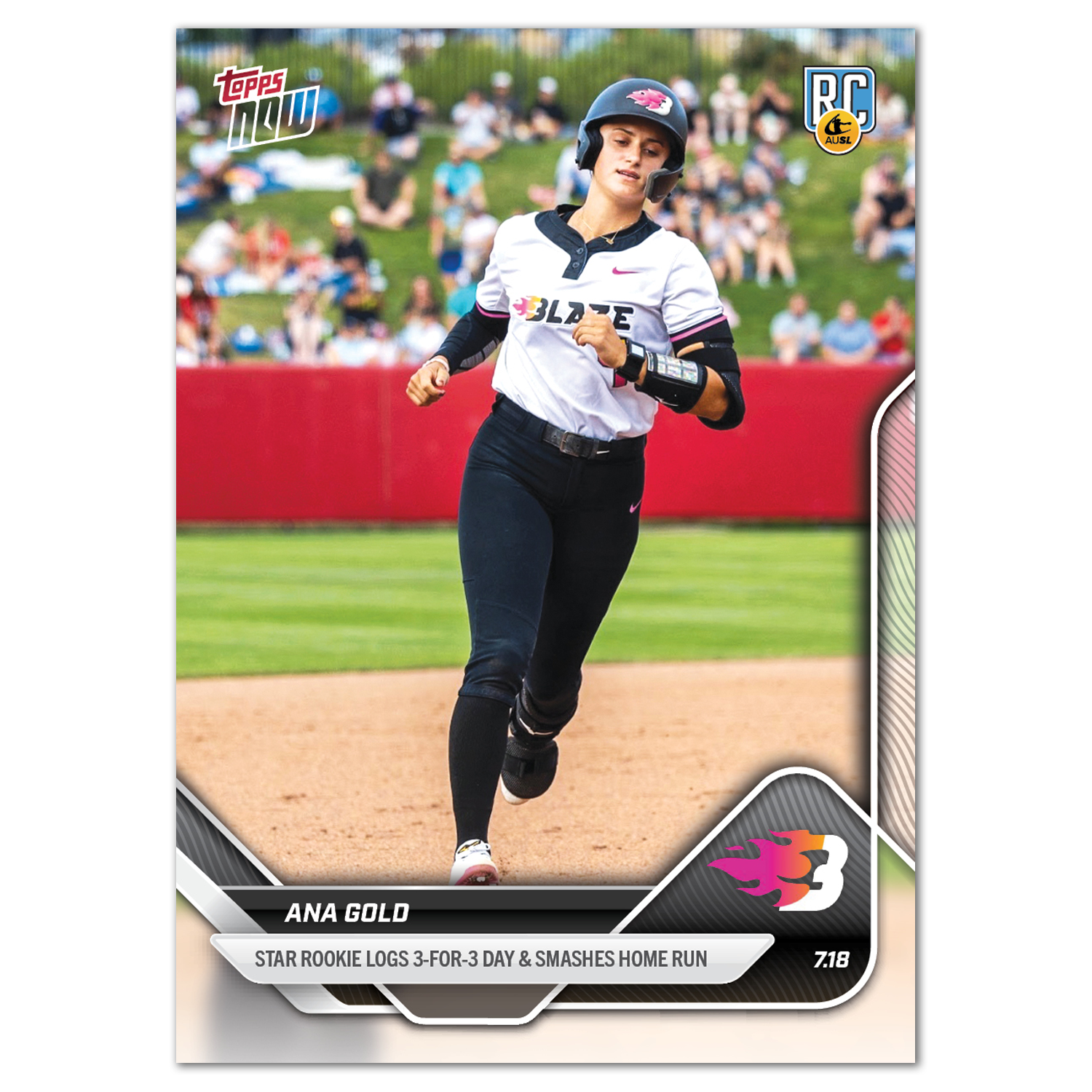 2025 AUSL Topps NOW card 22 featuring Ana Gold