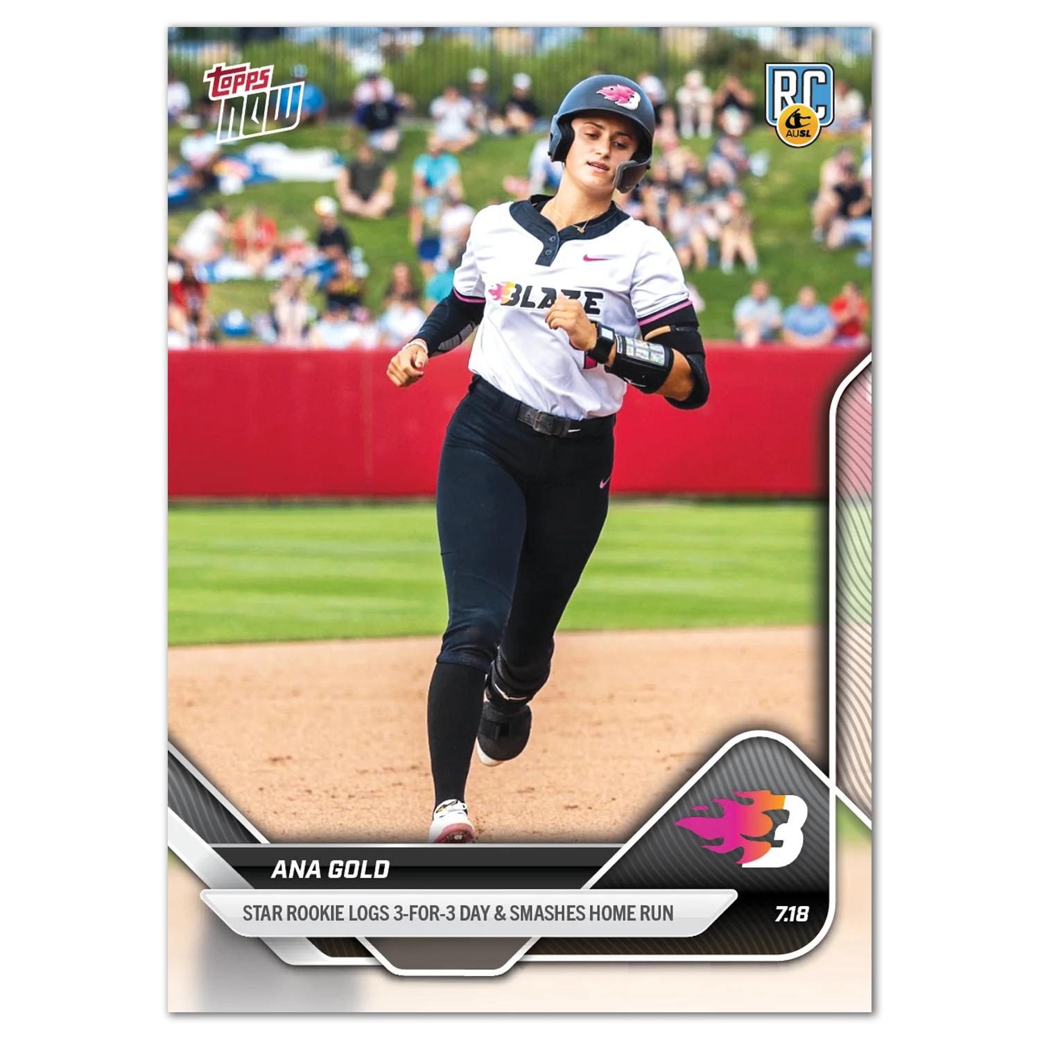 2025 AUSL Topps NOW card 22 featuring Ana Gold