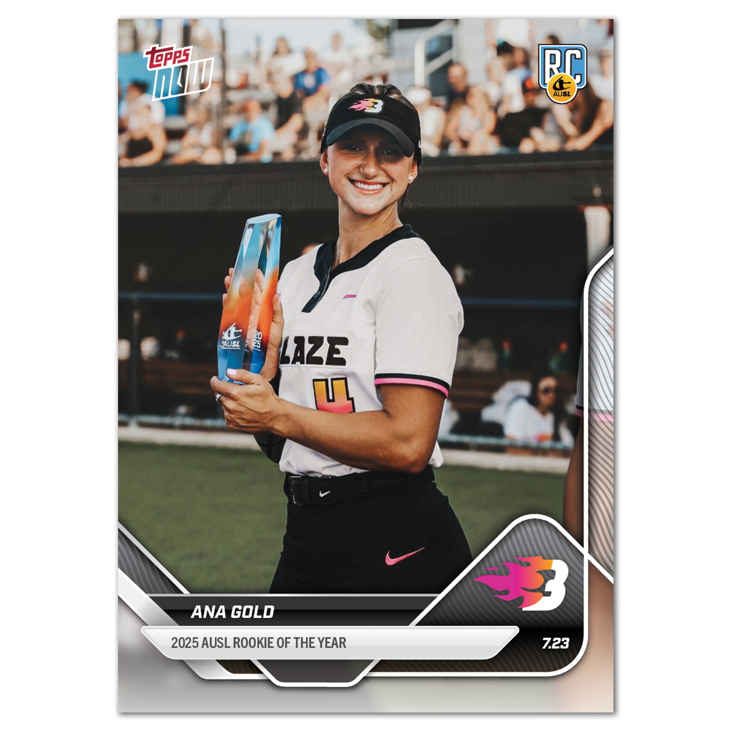 2025 AUSL Topps NOW card 24 featuring Ana Gold