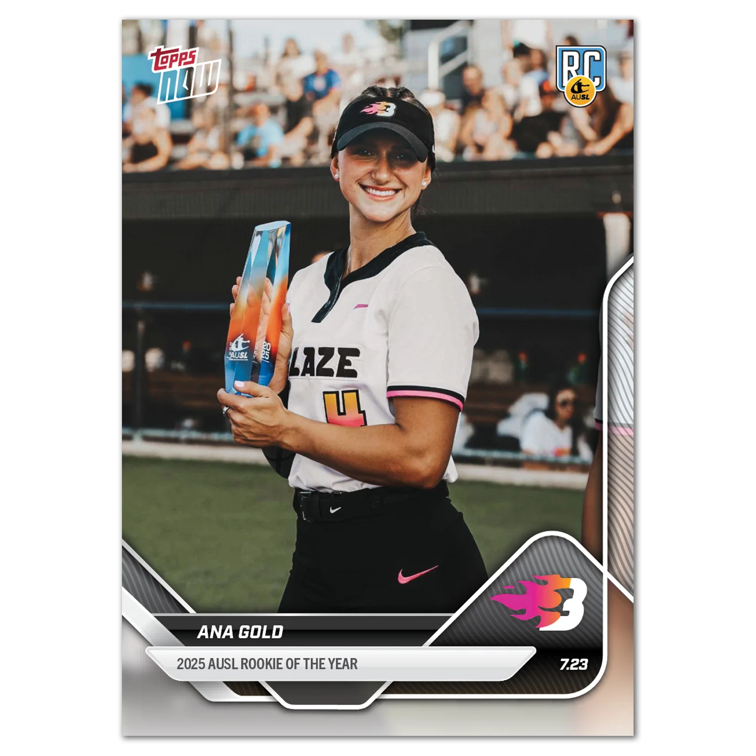 2025 AUSL Topps NOW card 24 featuring Ana Gold