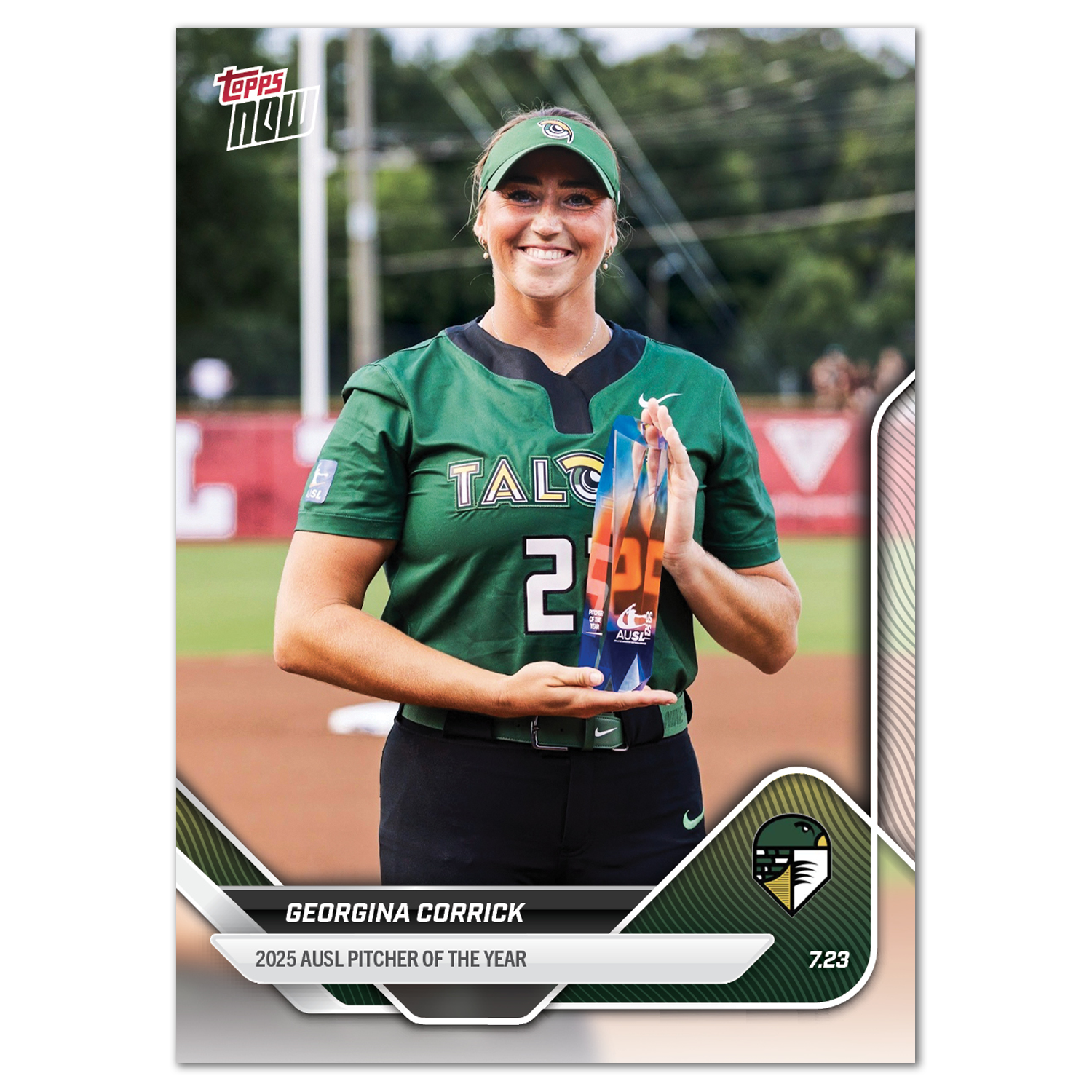 2025 AUSL Topps NOW card 26 featuring Georgina Corrick