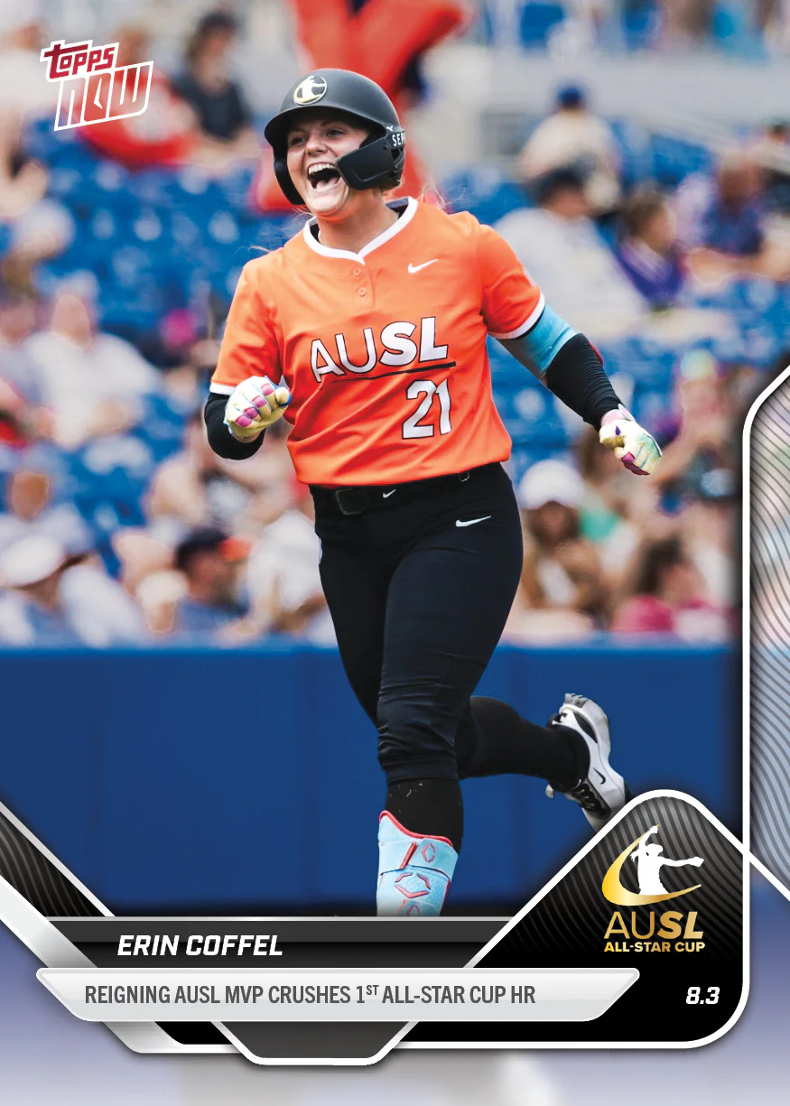 2025 AUSL Topps NOW card 33 featuring Erin Coffel