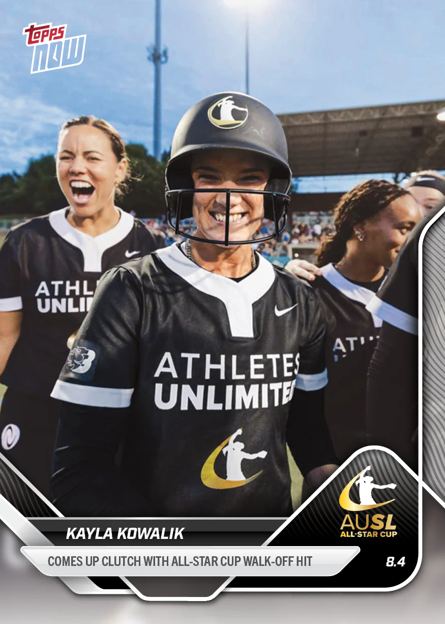 2025 AUSL Topps NOW card 34 featuring Kayla Kowalik