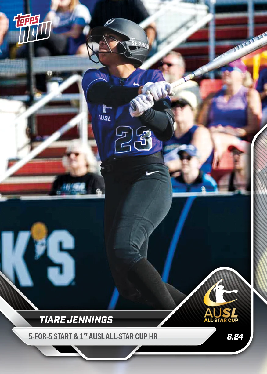 2025 AUSL Topps NOW card 36 featuring Tiare Jennings