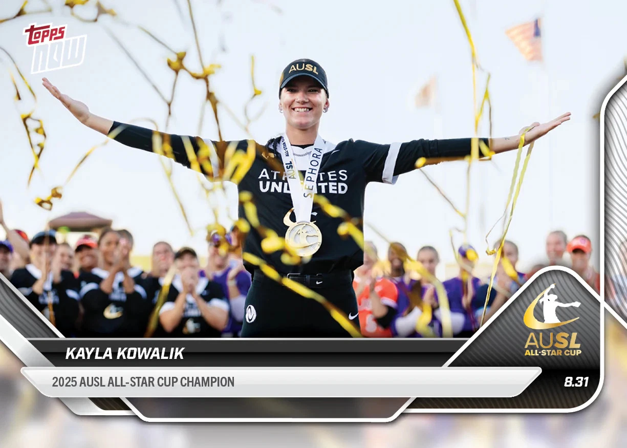 2025 AUSL Topps NOW card 38 featuring Kayla Kowalik