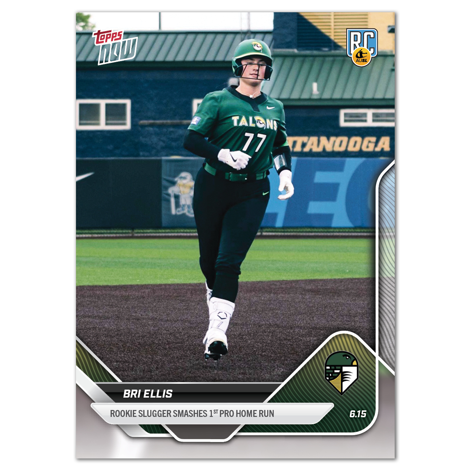 2025 AUSL Topps NOW card 7 featuring Bri Ellis