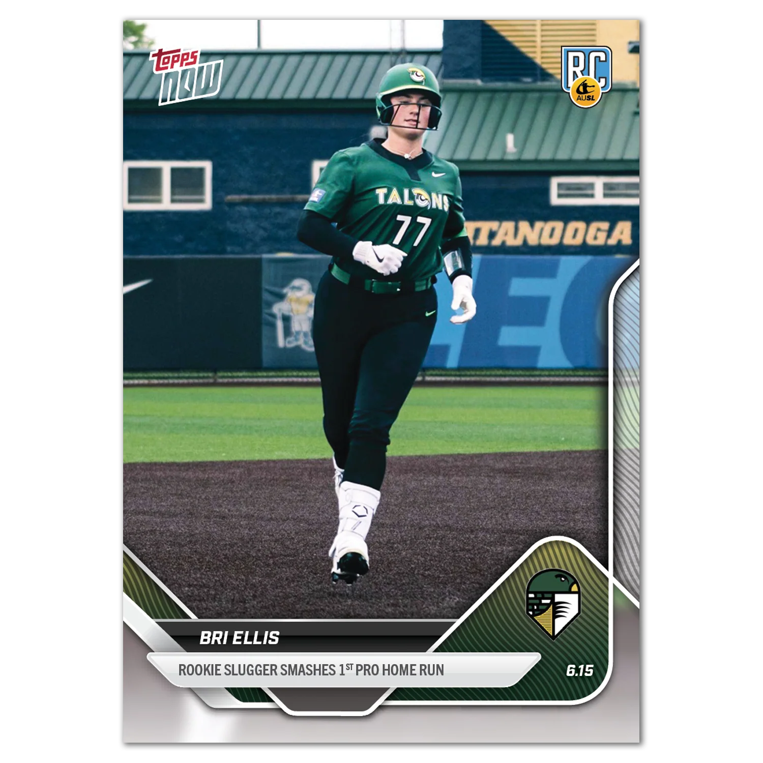 2025 AUSL Topps NOW card 7 featuring Bri Ellis
