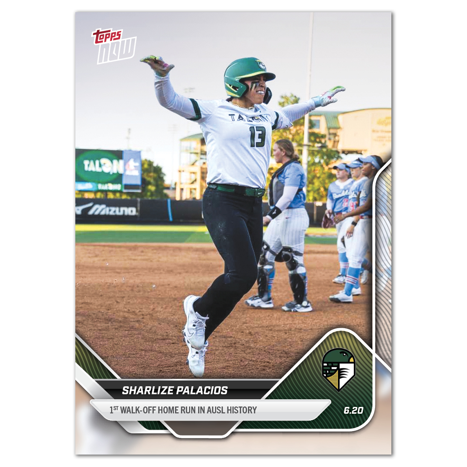 2025 AUSL Topps NOW card 9 featuring Sharlize Palacios