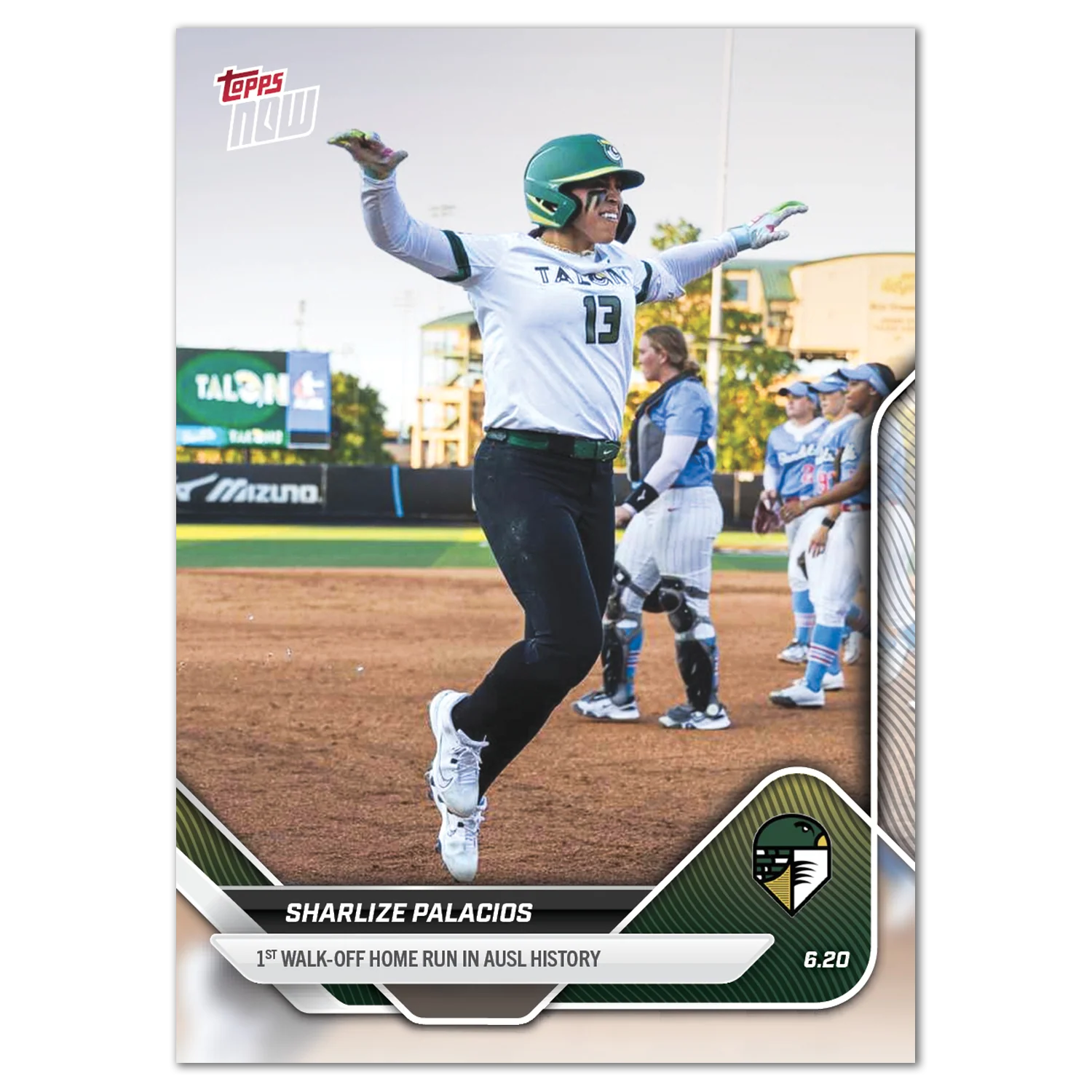 2025 AUSL Topps NOW card 9 featuring Sharlize Palacios