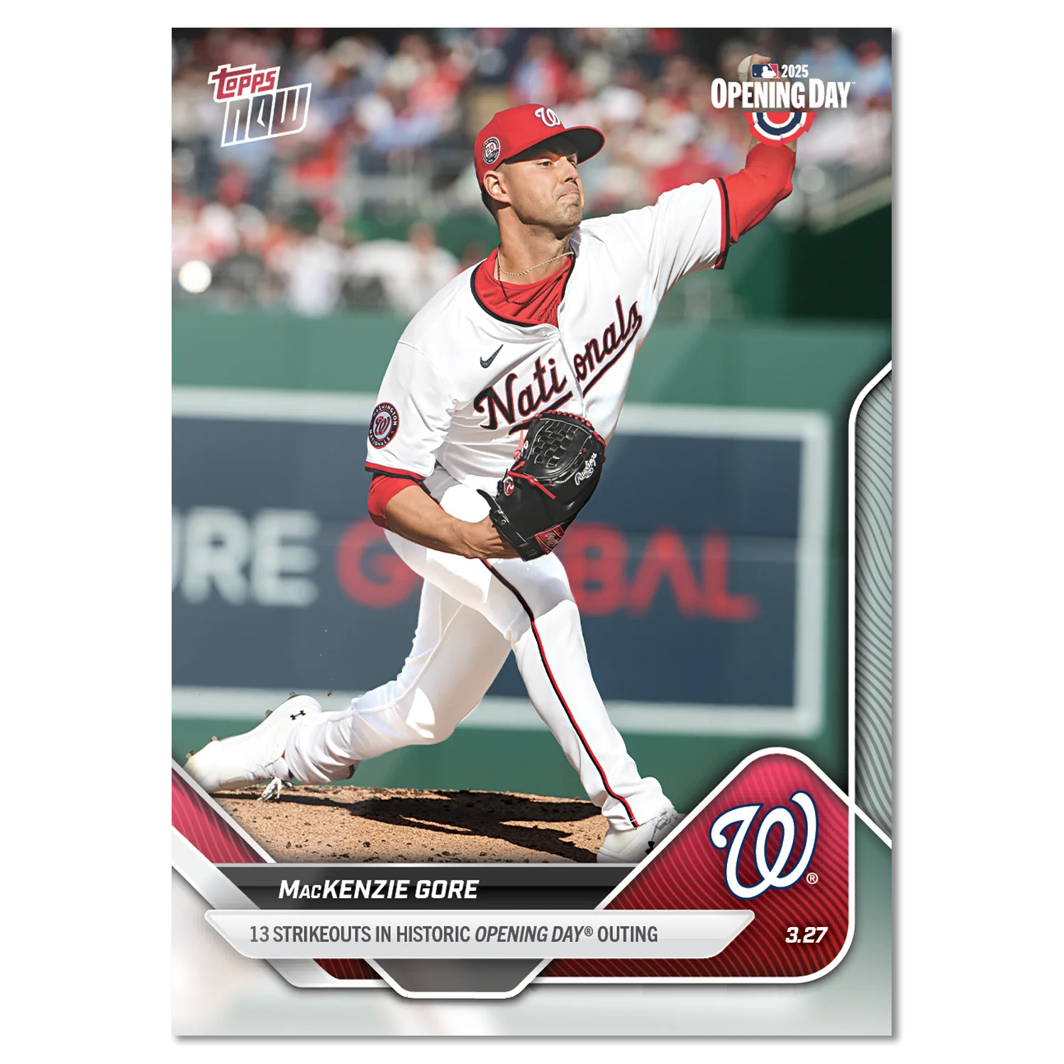 2025 Topps Now #10 MacKenzie Gore