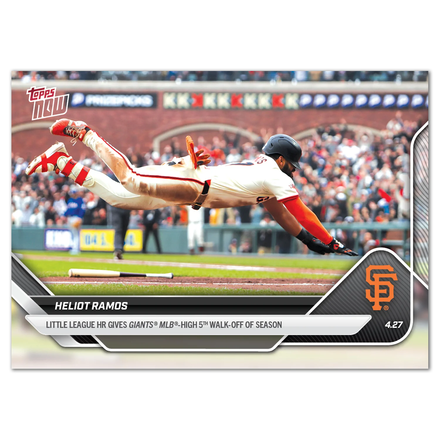 2025 Topps Now #112 Heliot Ramos