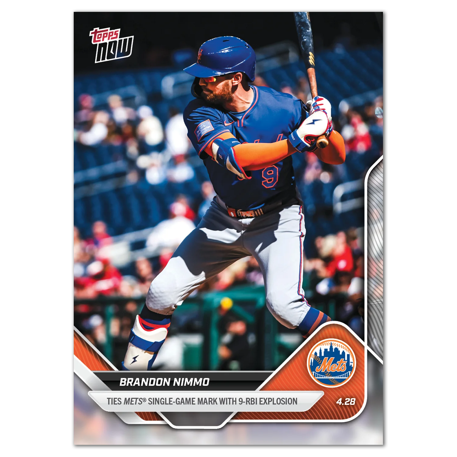 2025 Topps Now #117 Brandon Nimmo