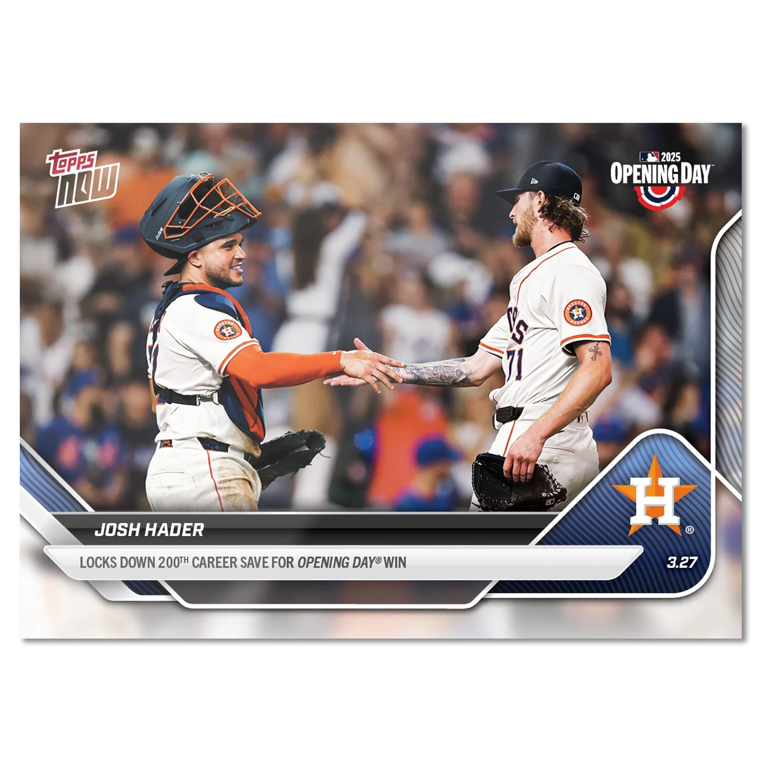 2025 Topps Now #12 Josh Hader