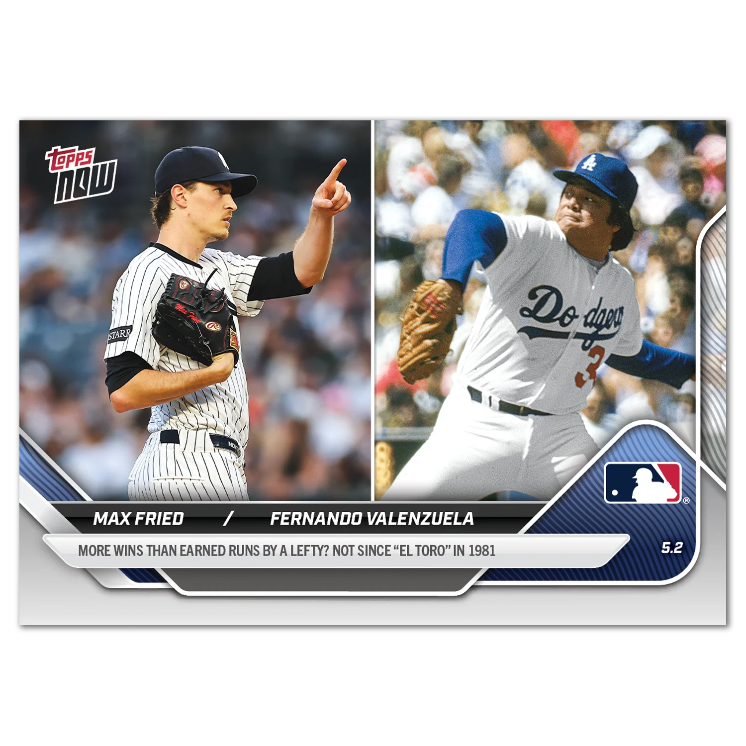 2025 Topps Now #130 Max Fried/Fernando Valenzuela