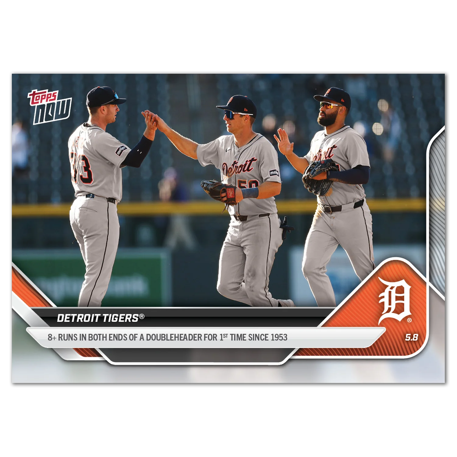 2025 Topps Now #155 Detroit Tigers