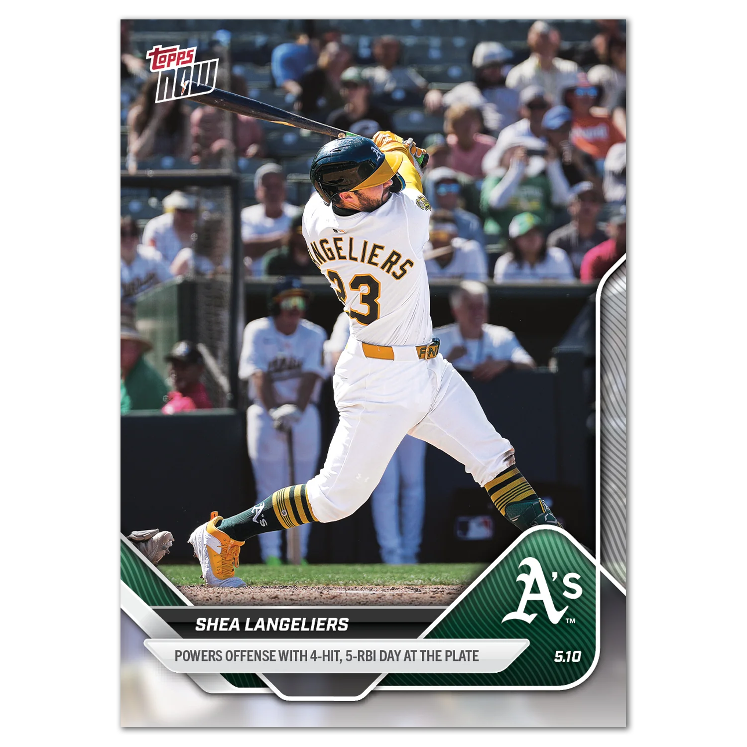 2025 Topps Now #161 Shea Langeliers