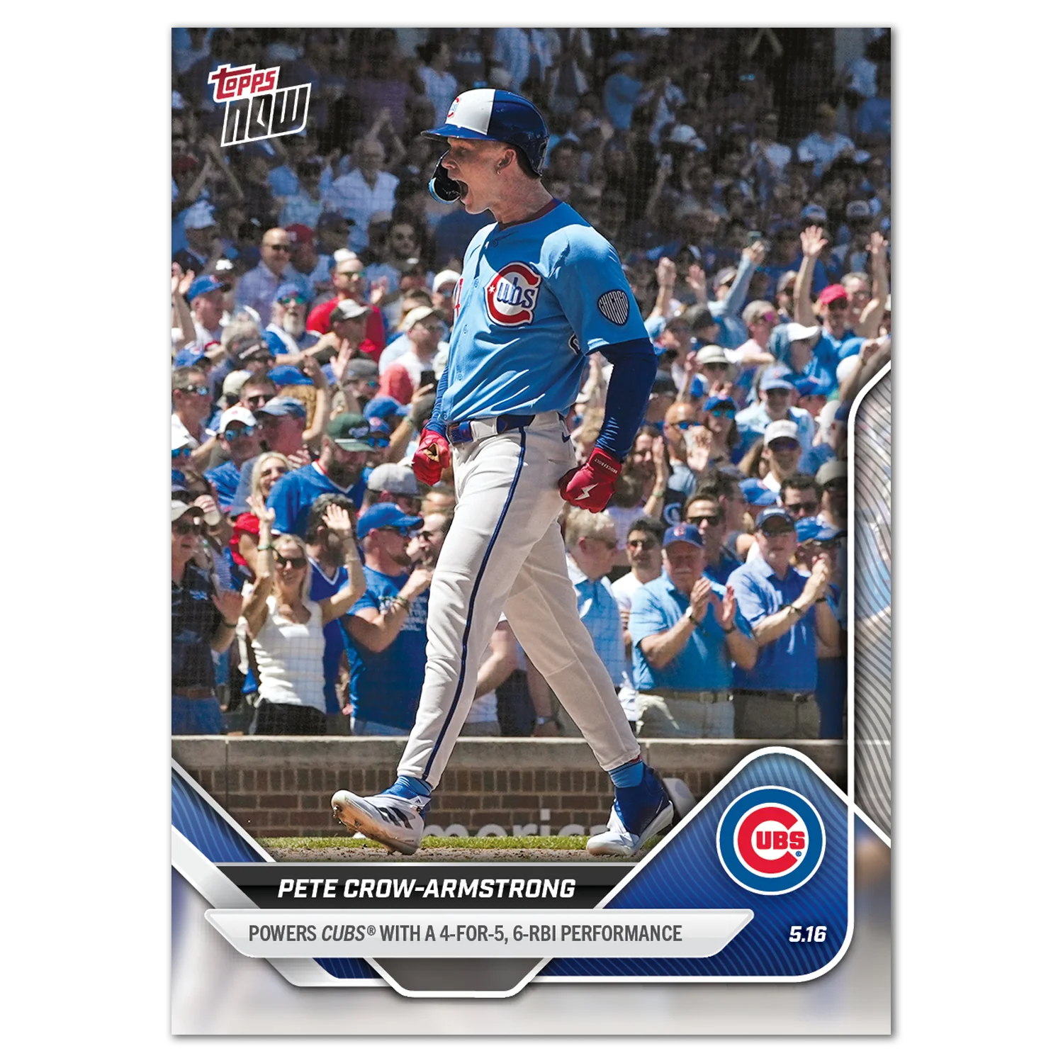 2025 Topps Now #185 Pete Crow-Armstrong