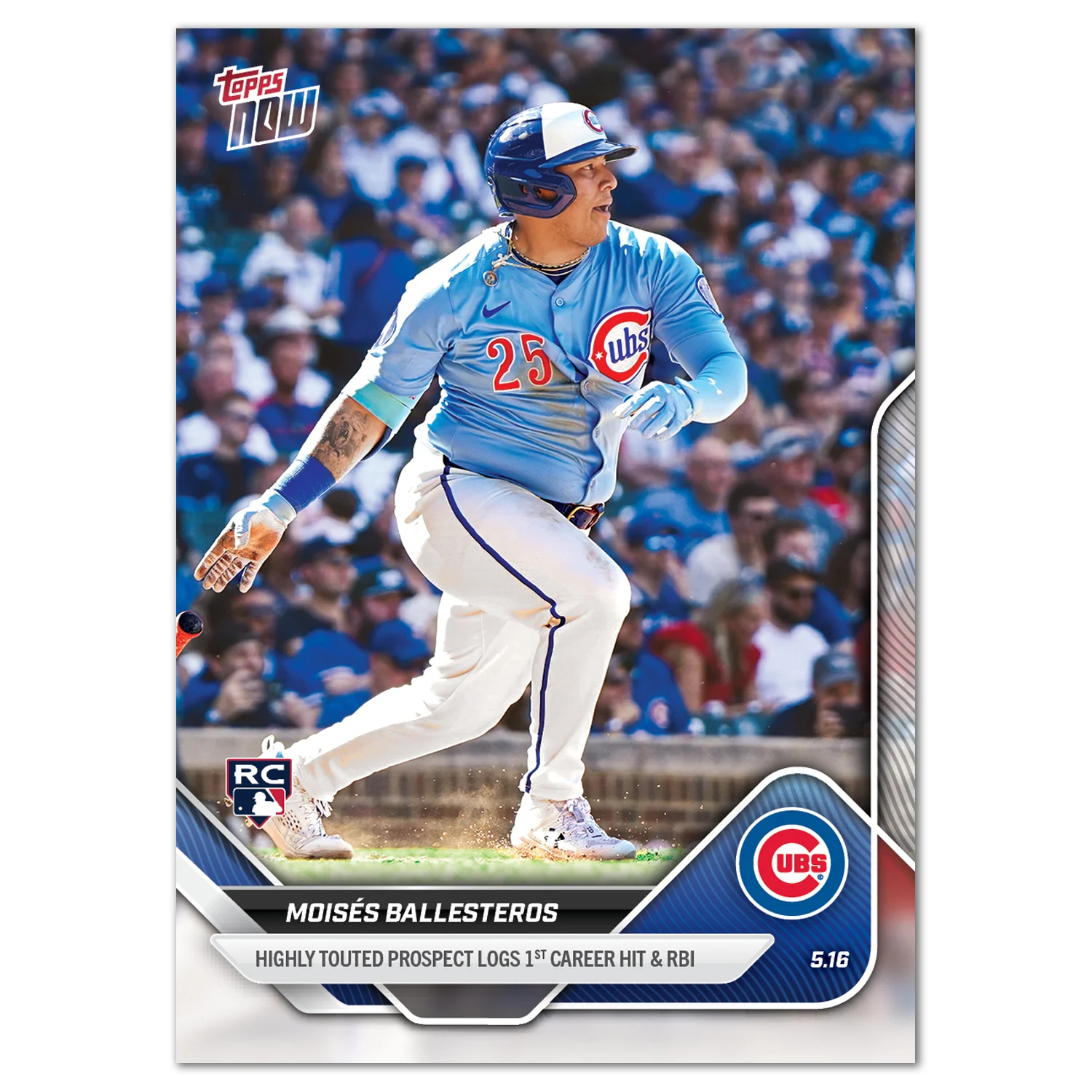 2025 Topps Now #186 Moisés Ballesteros