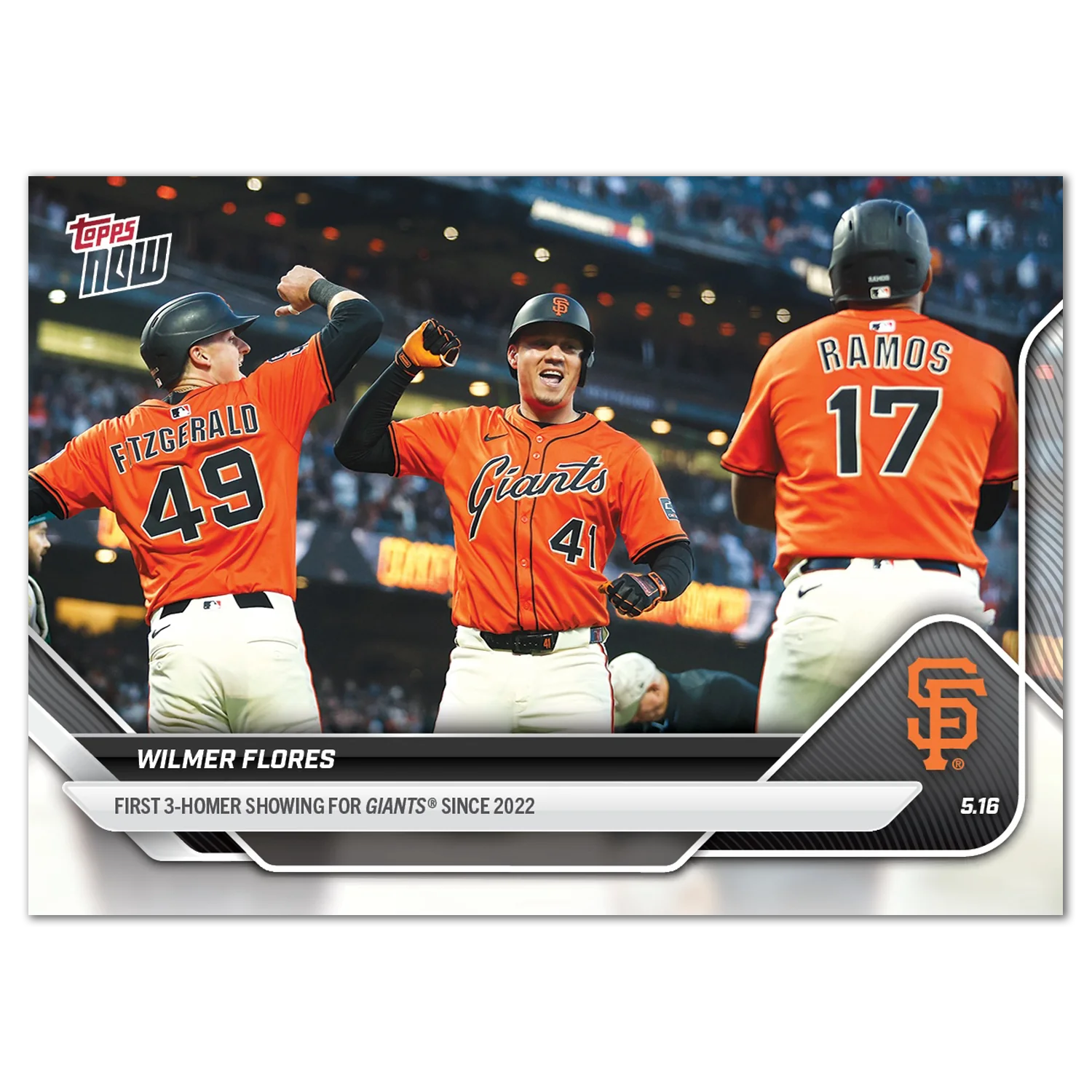 2025 Topps Now #188 Wilmer Flores