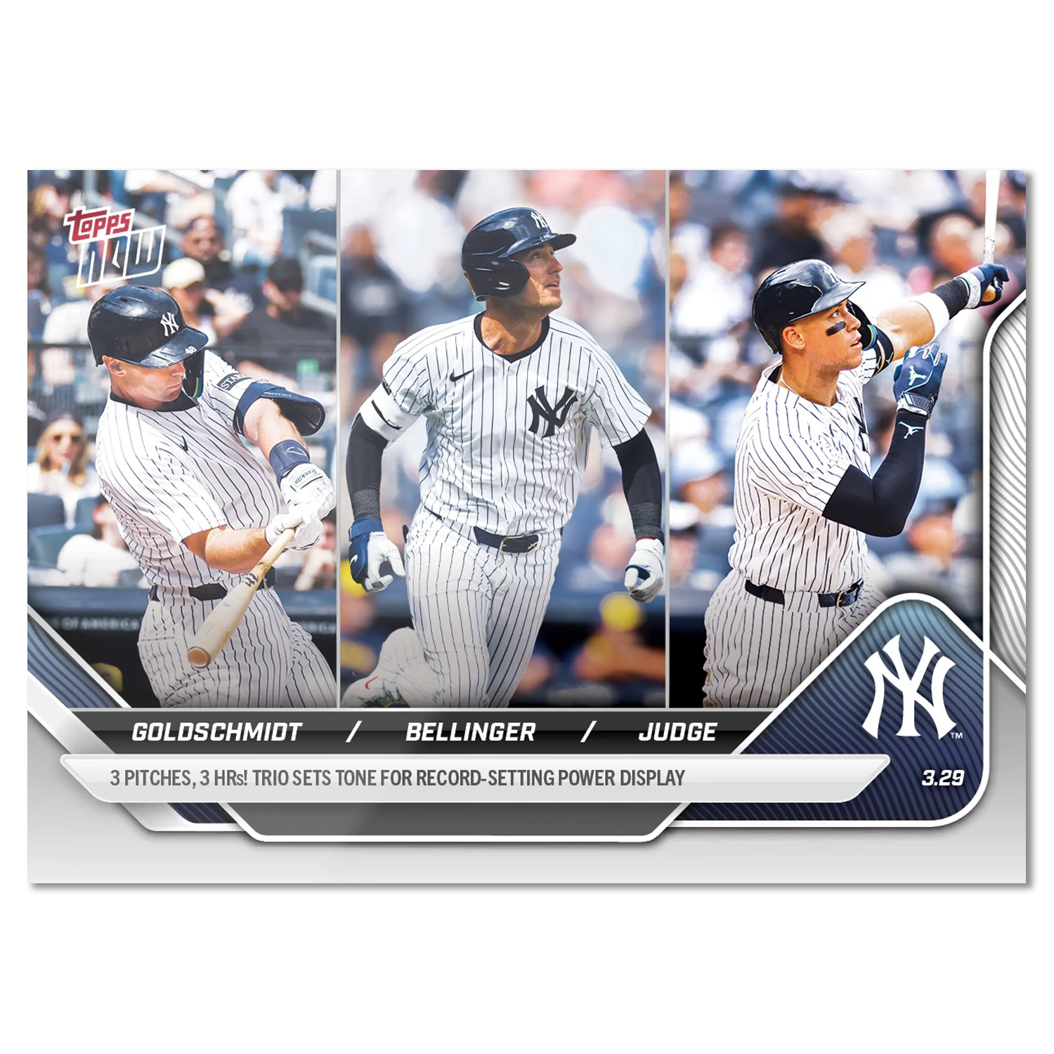 2025 Topps Now #19 Paul Goldschmidt/Cody Bellinger/Aaron Judge