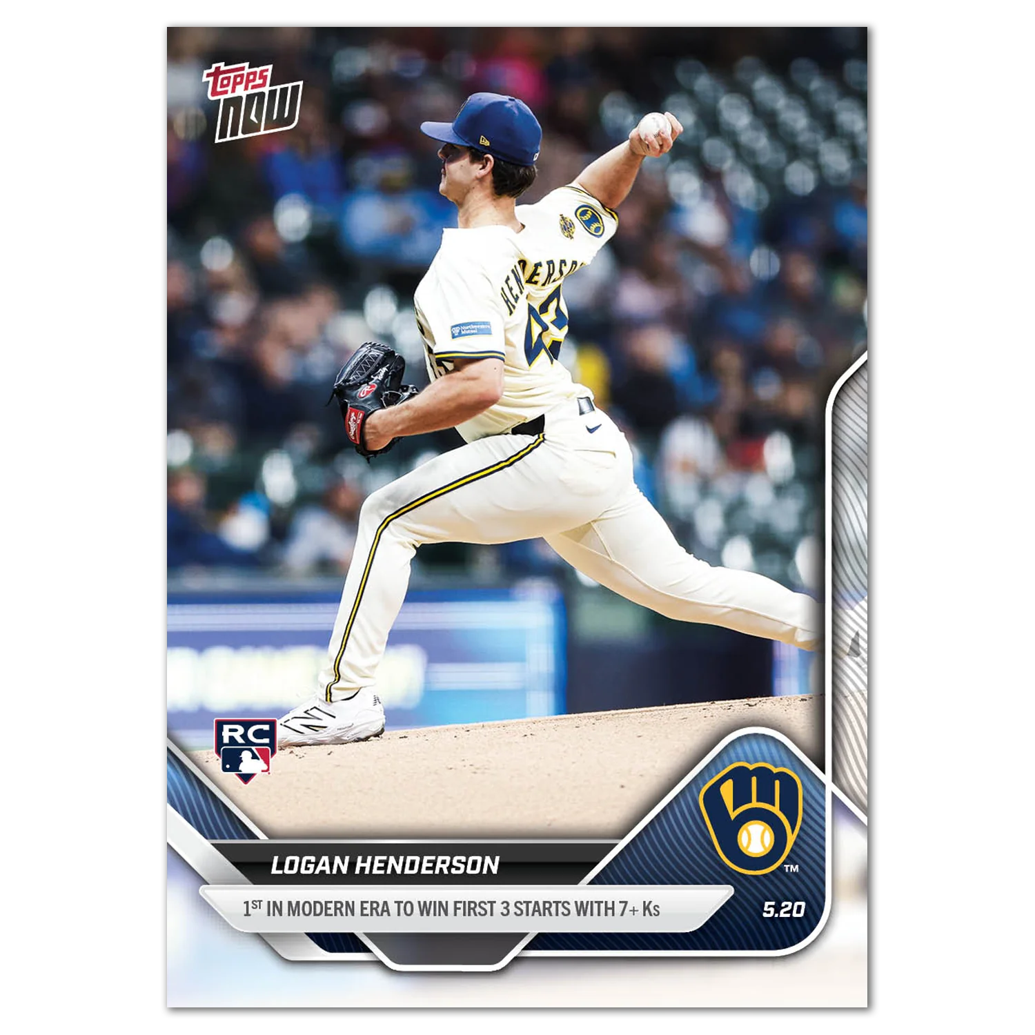 2025 Topps Now #199 Logan Henderson