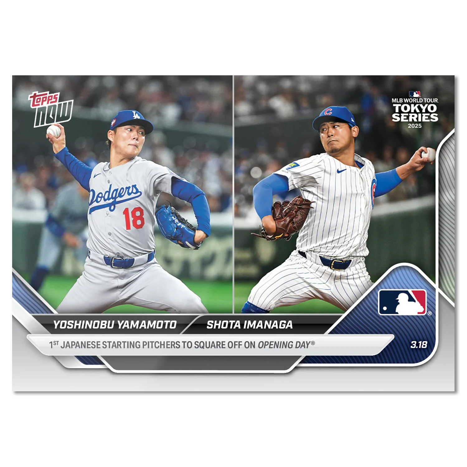 2025 Topps Now #2 Yoshinobu Yamamoto / Shota Imanaga