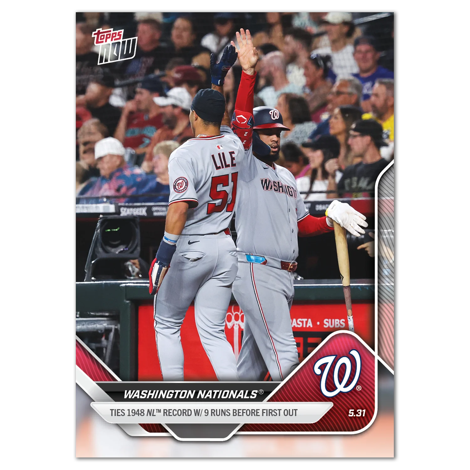 2025 Topps Now #244 Nationals