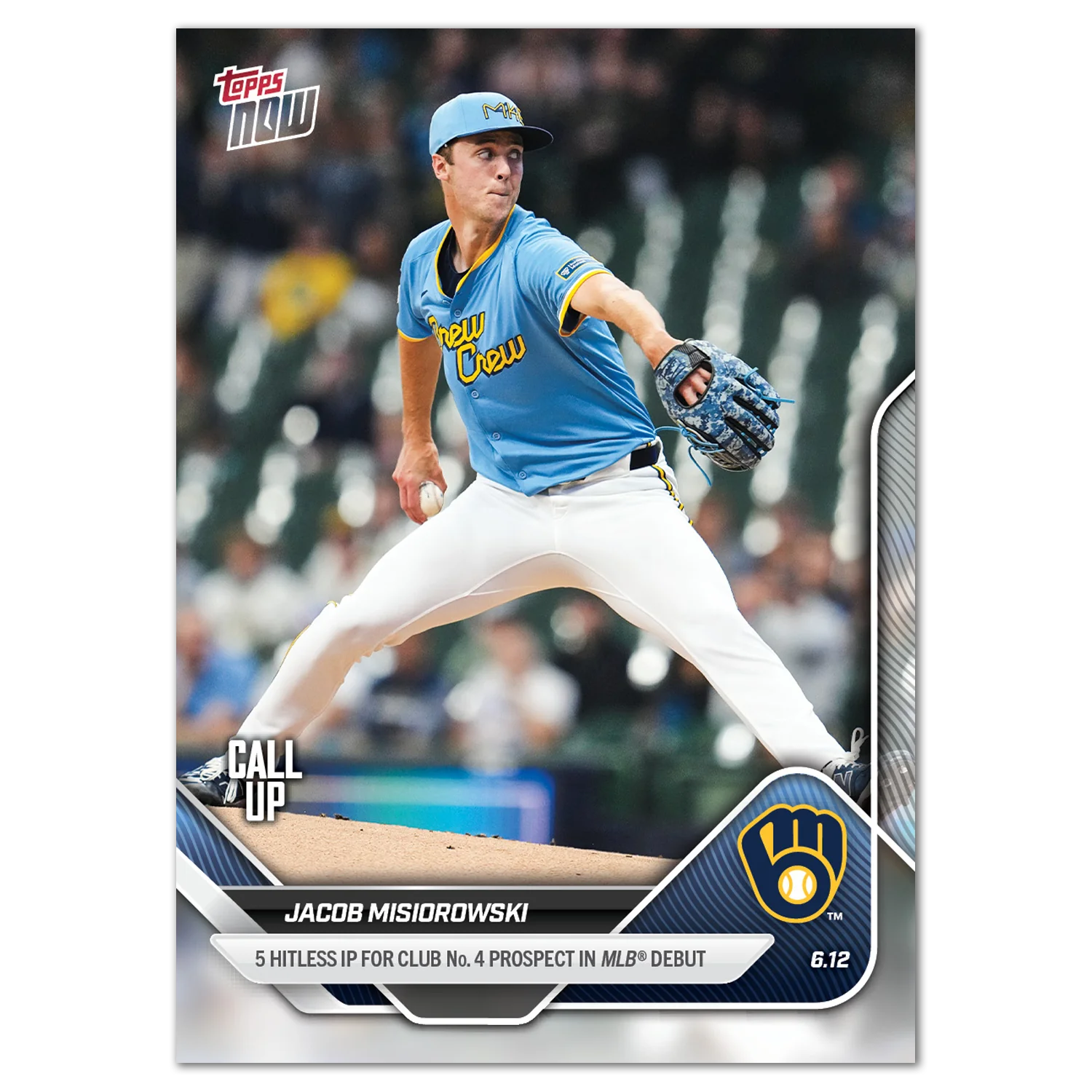 2025 Topps Now #291 Jacob Misiorowski