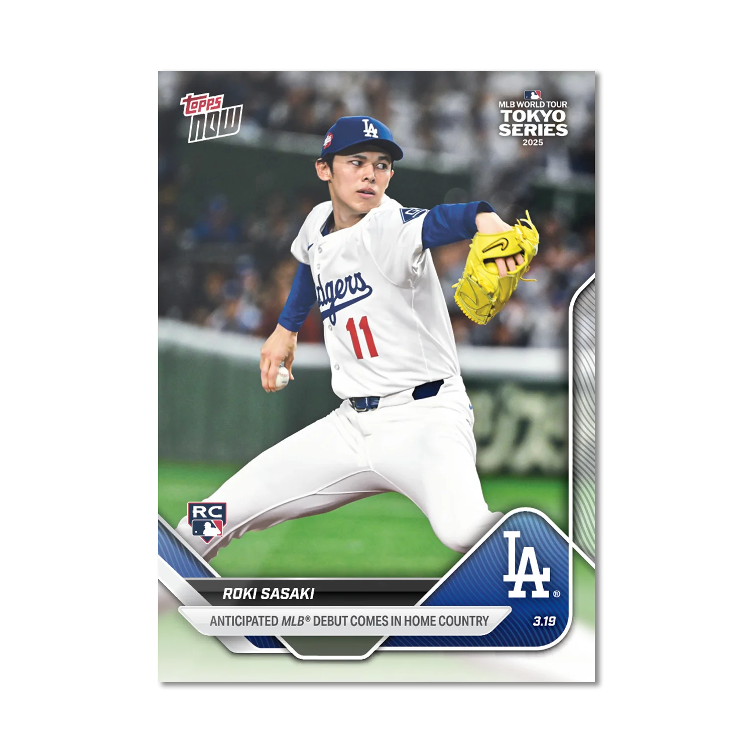 2025 Topps Now #3 Roki Sasaki