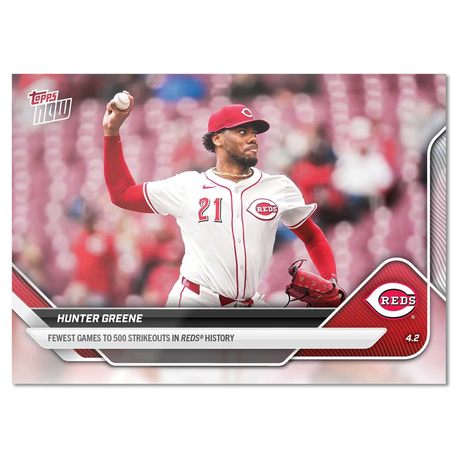 2025 Topps Now #32 Hunter Greene