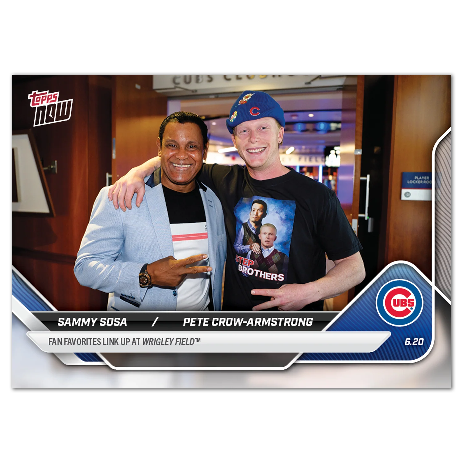 2025 Topps Now #324 Sammy Sosa / Pete Crow-Armstrong