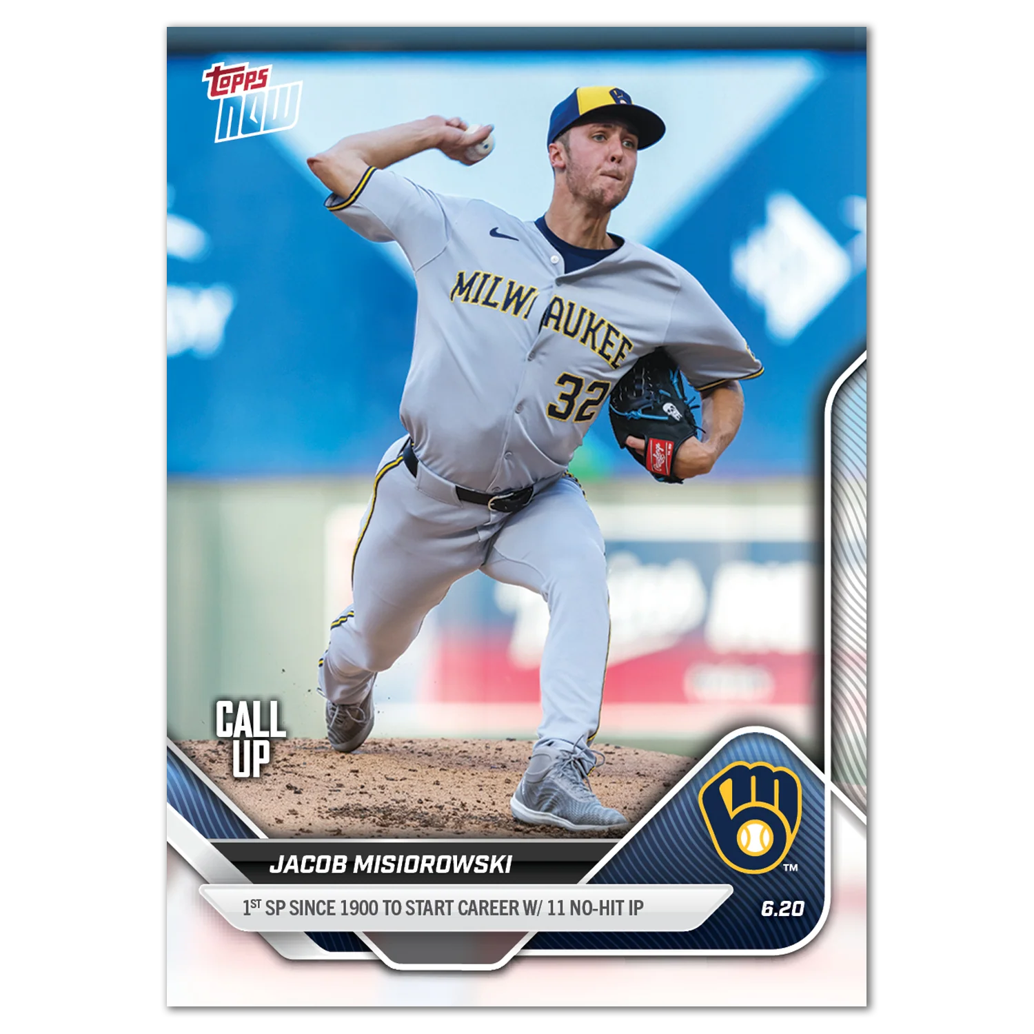 2025 Topps Now #327 Jacob Misiorowski