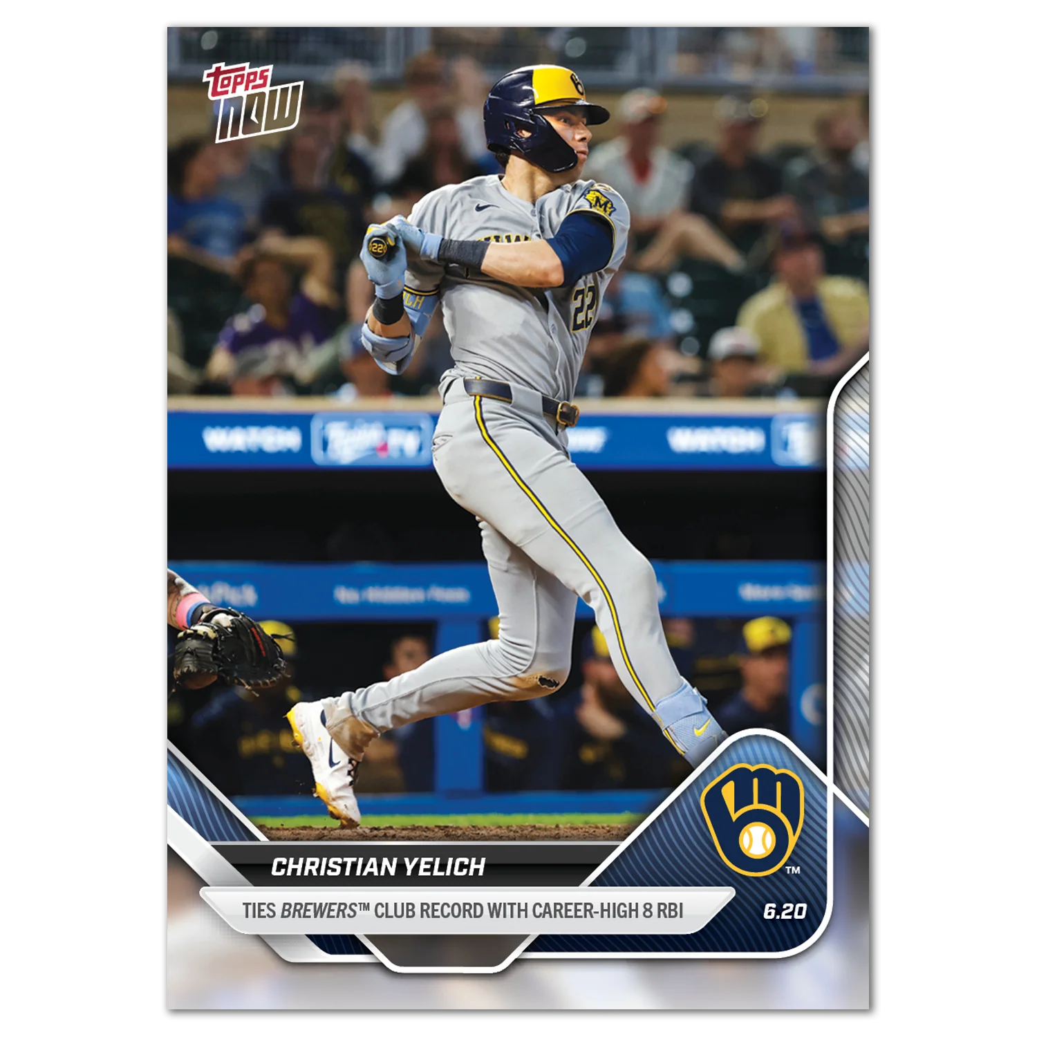 2025 Topps Now #328 Christian Yelich