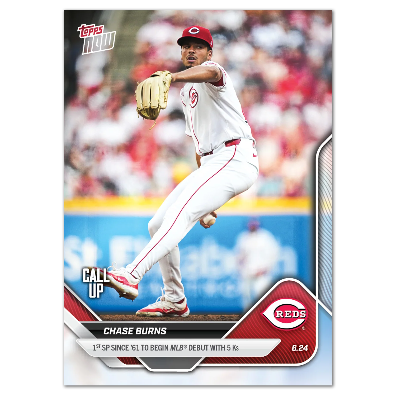 2025 Topps Now #345 Chase Burns
