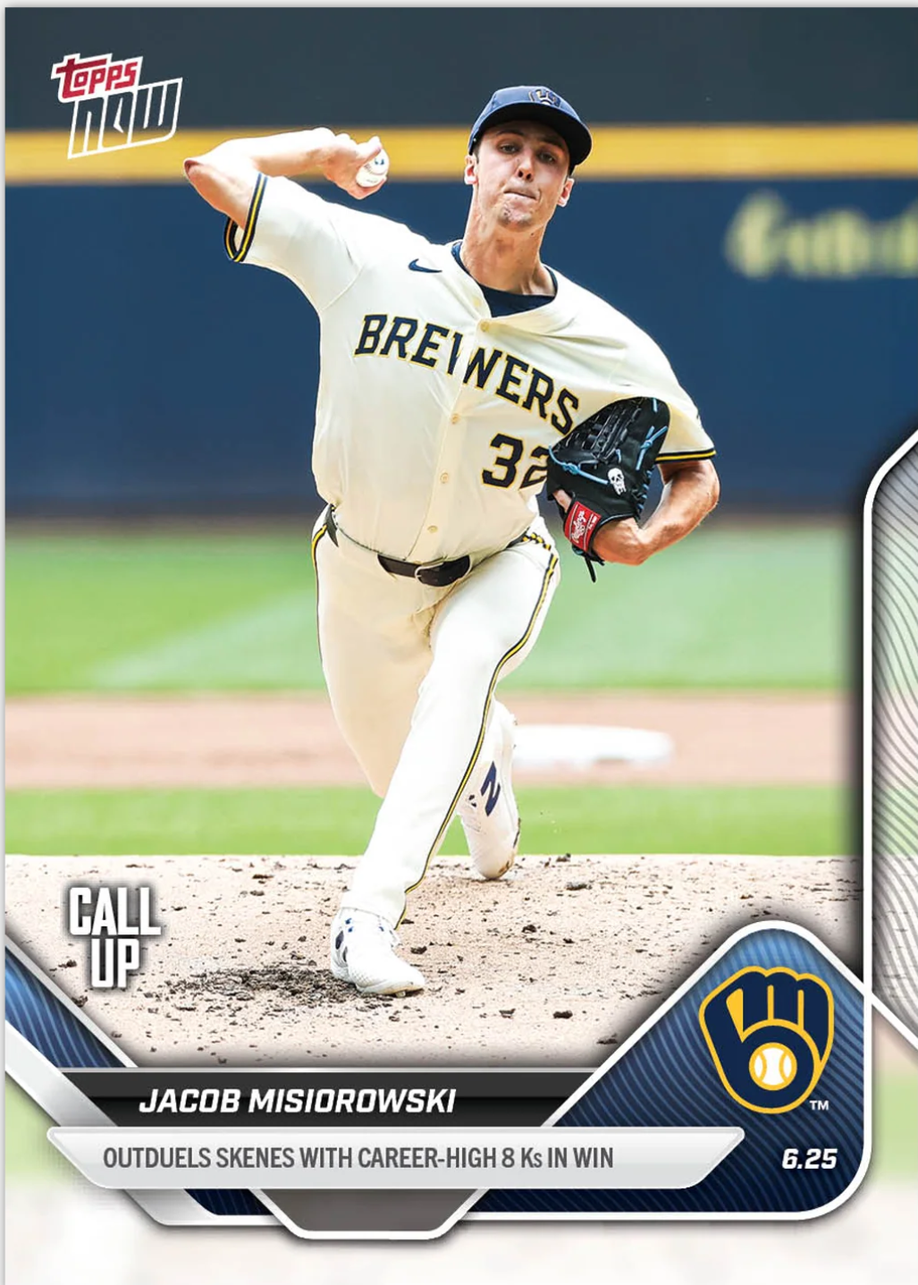 2025 Topps Now #349 Jacob Misiorowski