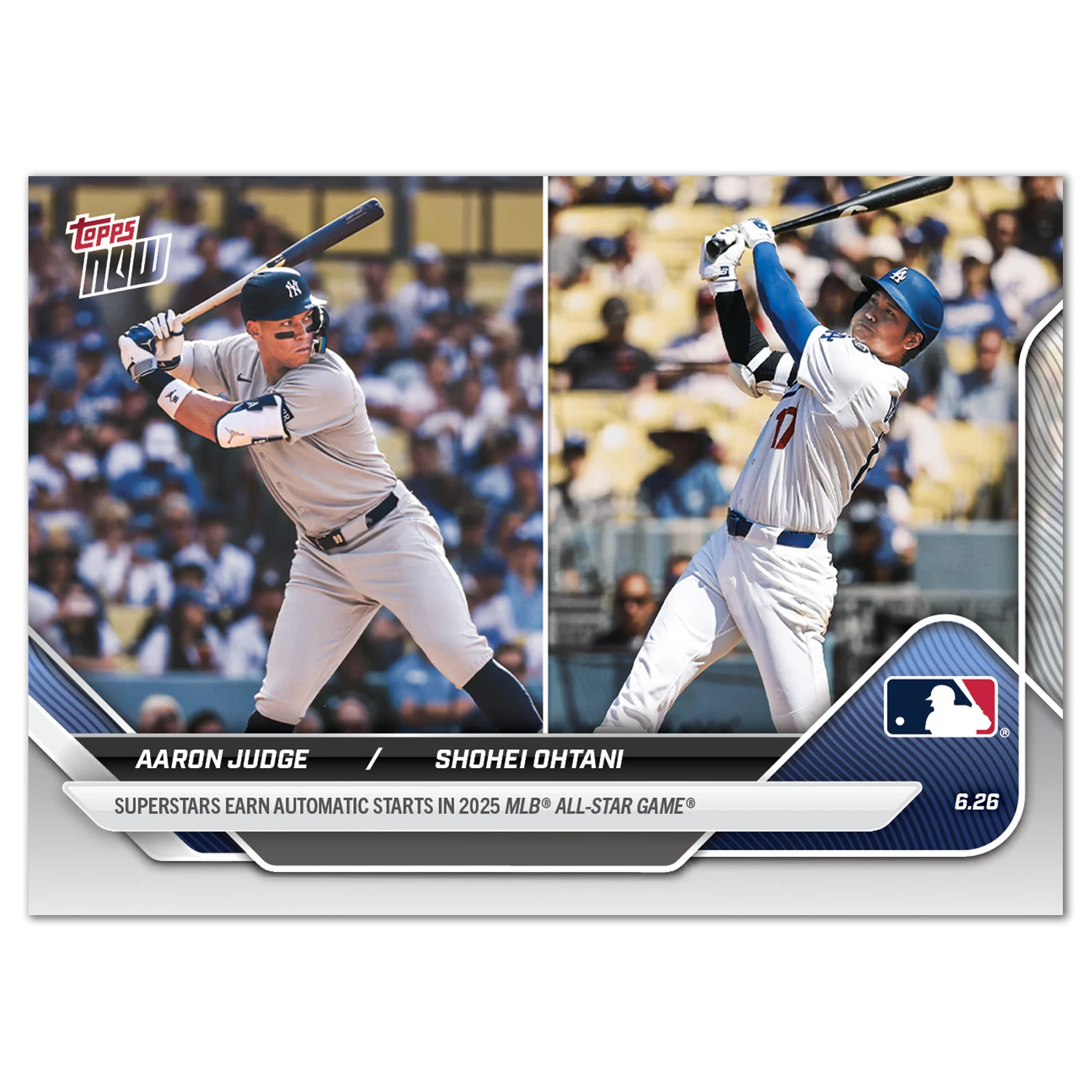 2025 Topps Now #353 Aaron Judge / Shohei Ohtani