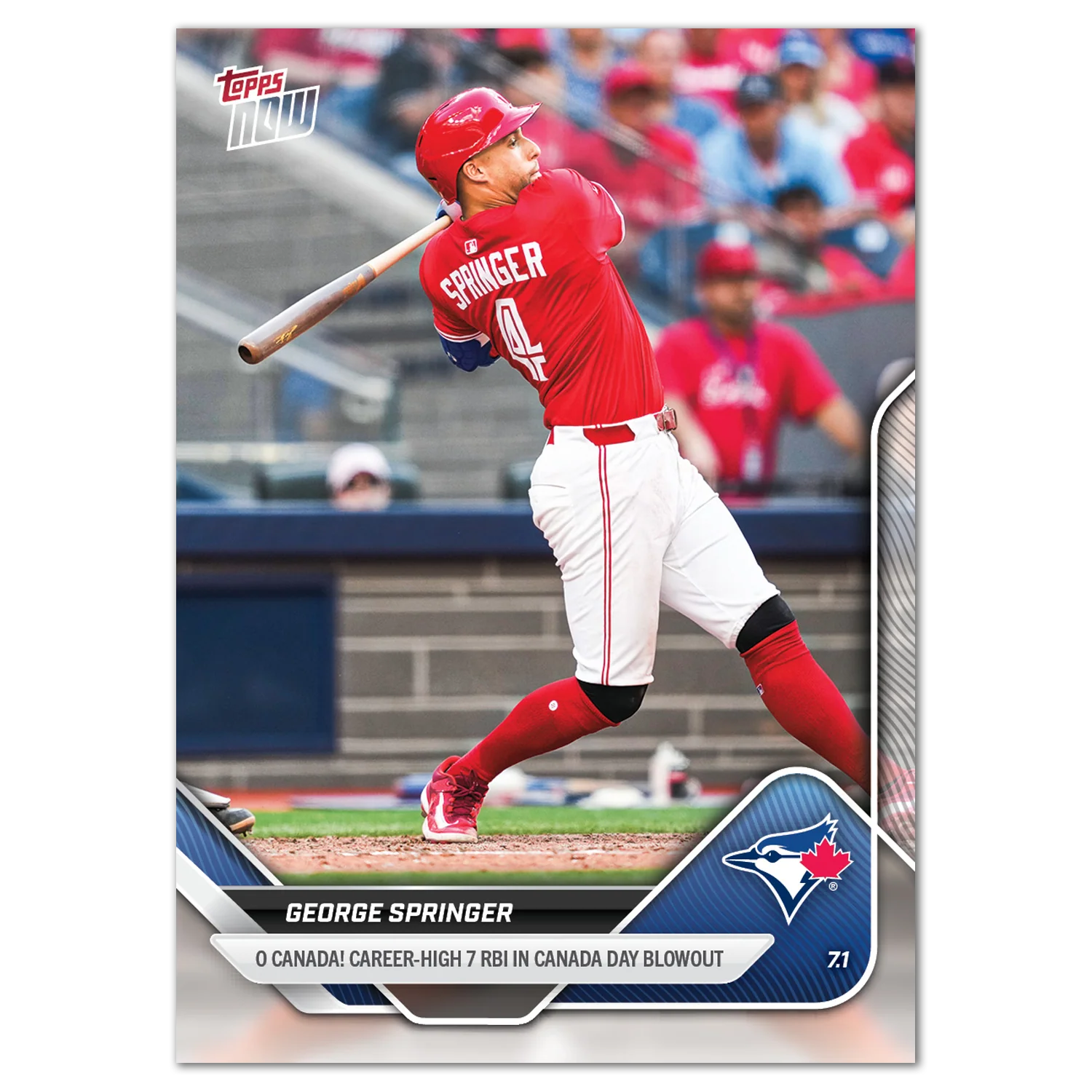 2025 Topps Now #369 George Springer