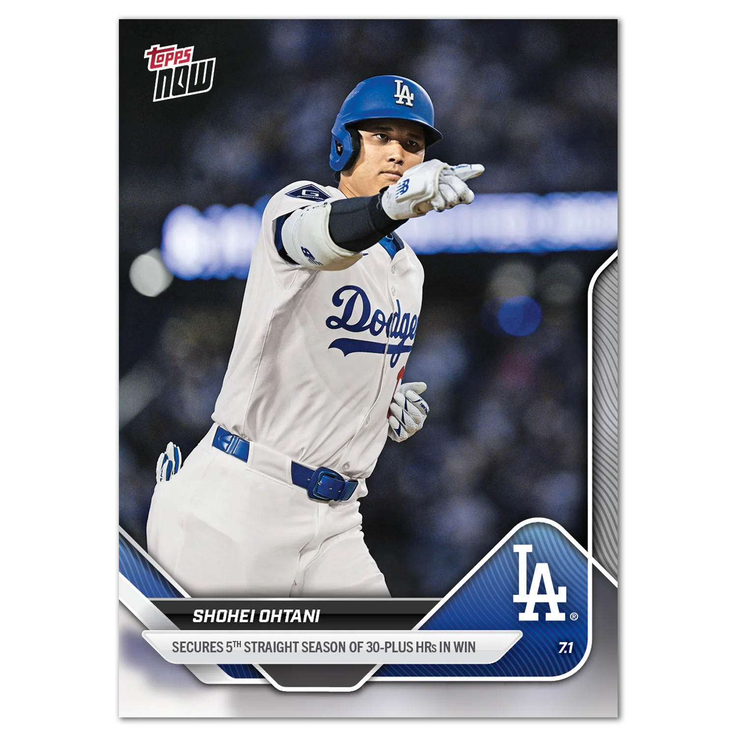 2025 Topps Now #370 Shohei Ohtani